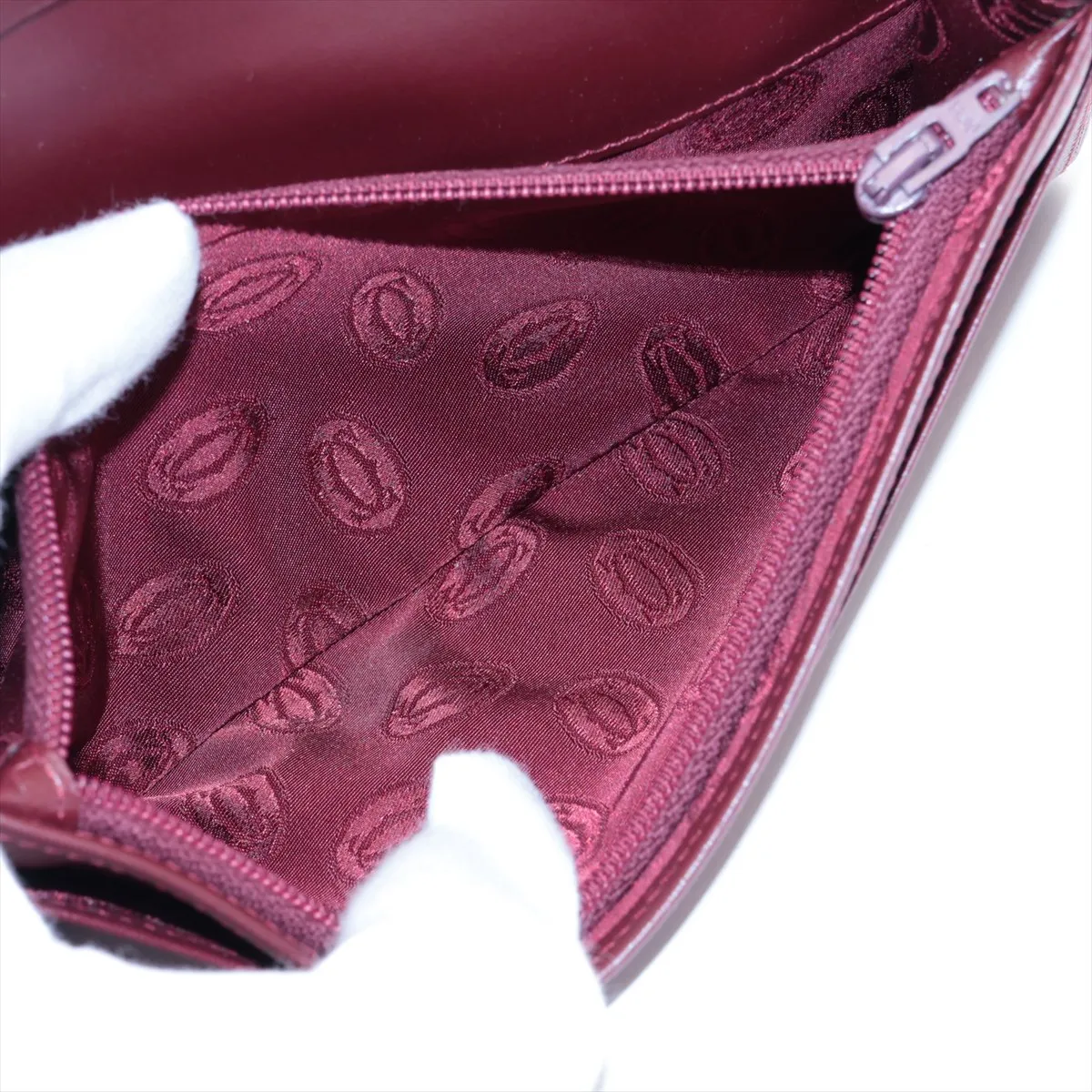 Must Leather Long Wallet Bordeaux — view 7