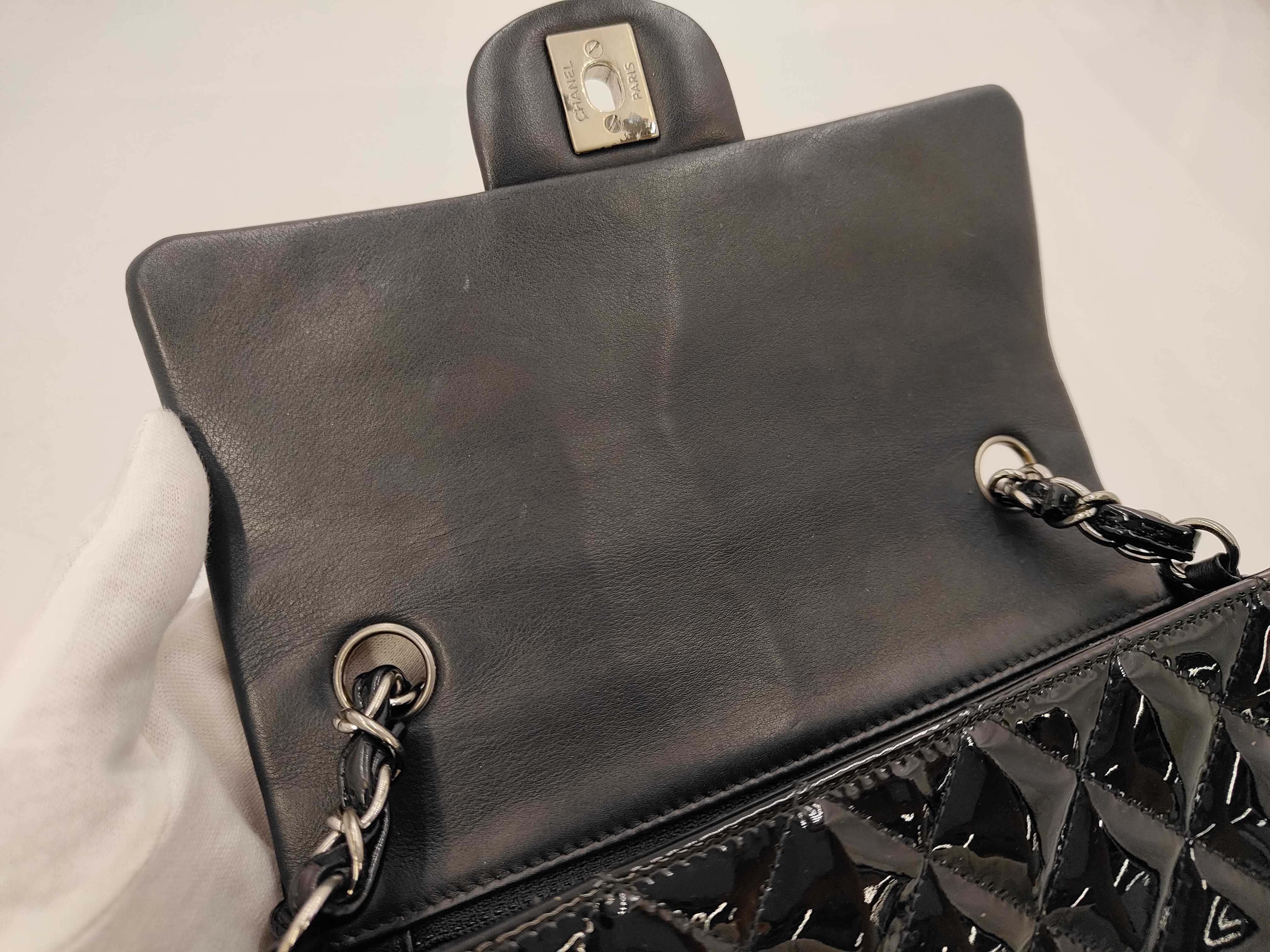 Matelasse patent leather classic flap chain shoulder bag No. 20 shoulder bag with sticker card — view 8