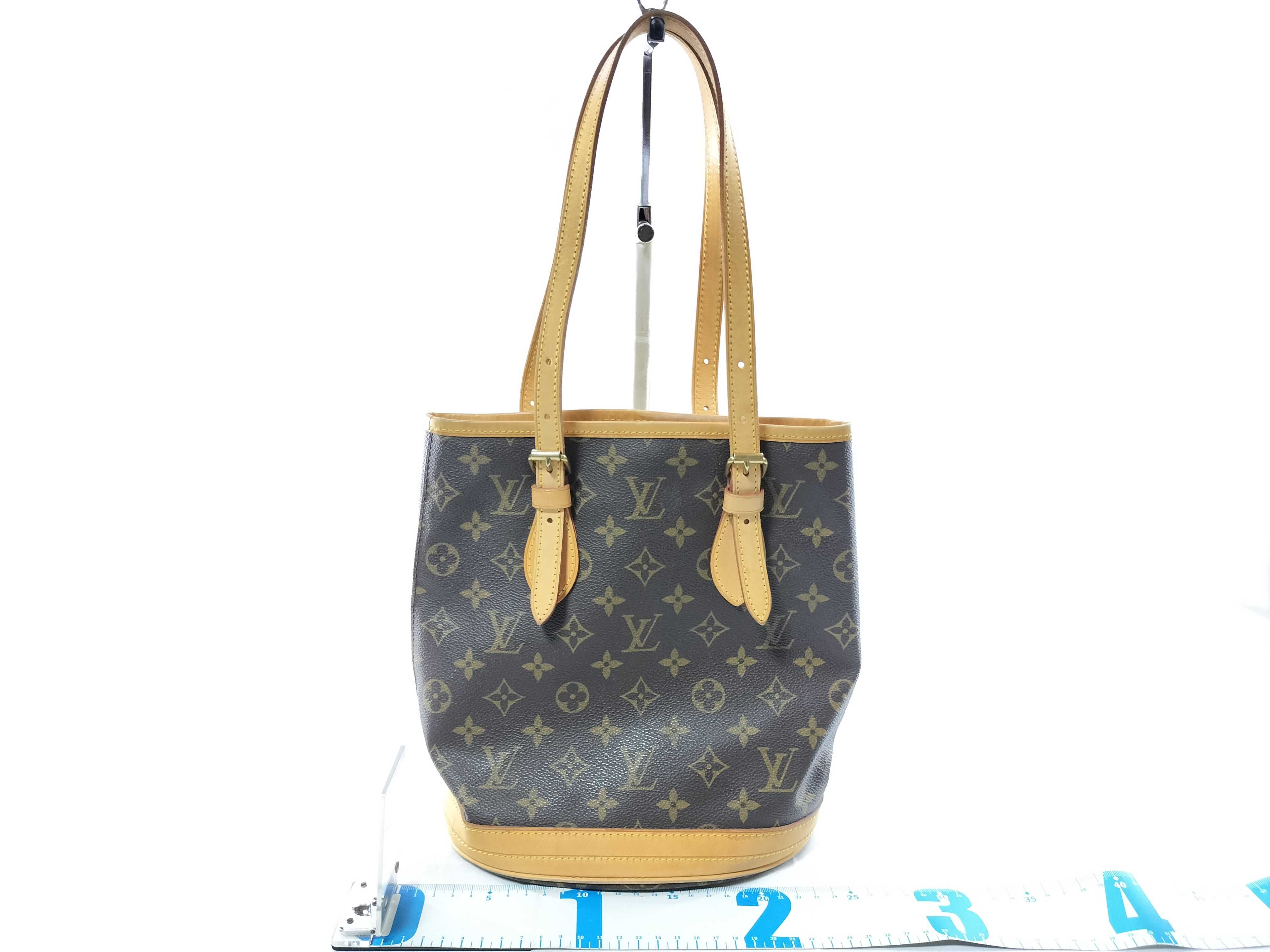 Monogram M42238 Bucket PM Tote Bag (without pouch) — view 2