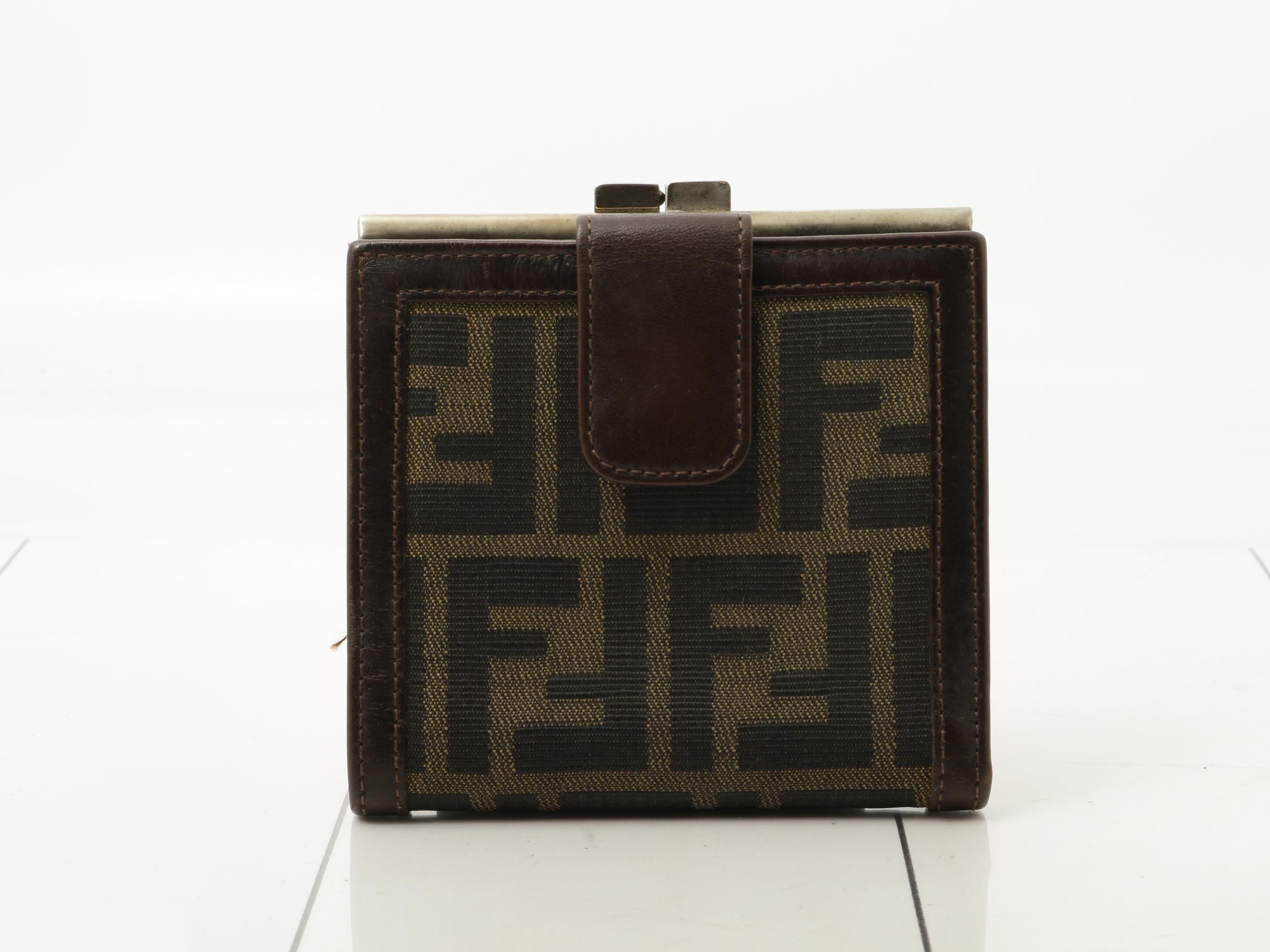 Zucca Canvas/Leather Bi-fold Wallet