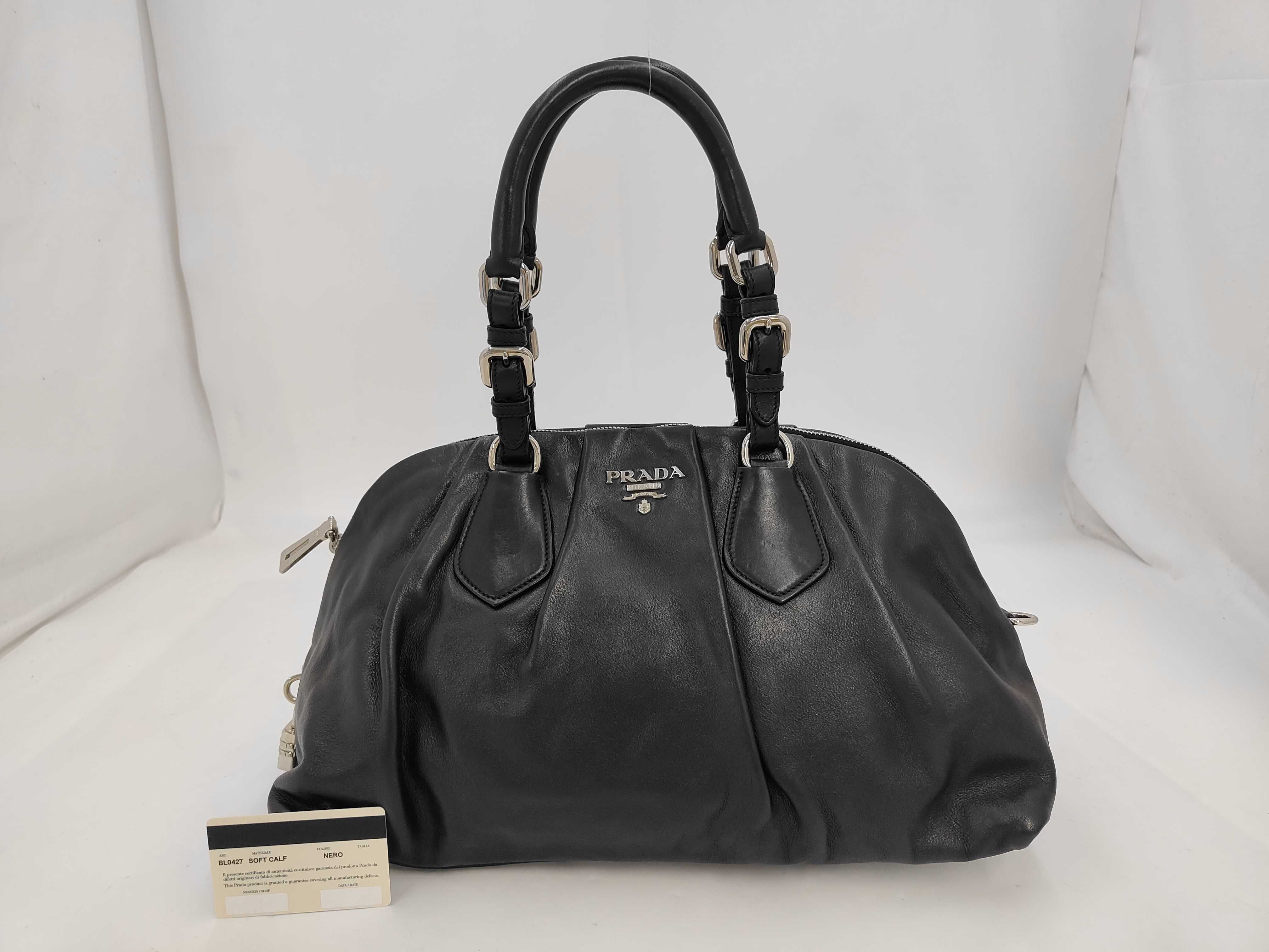 Nappa Gaufre Shirring Boston Bag (Handbag)