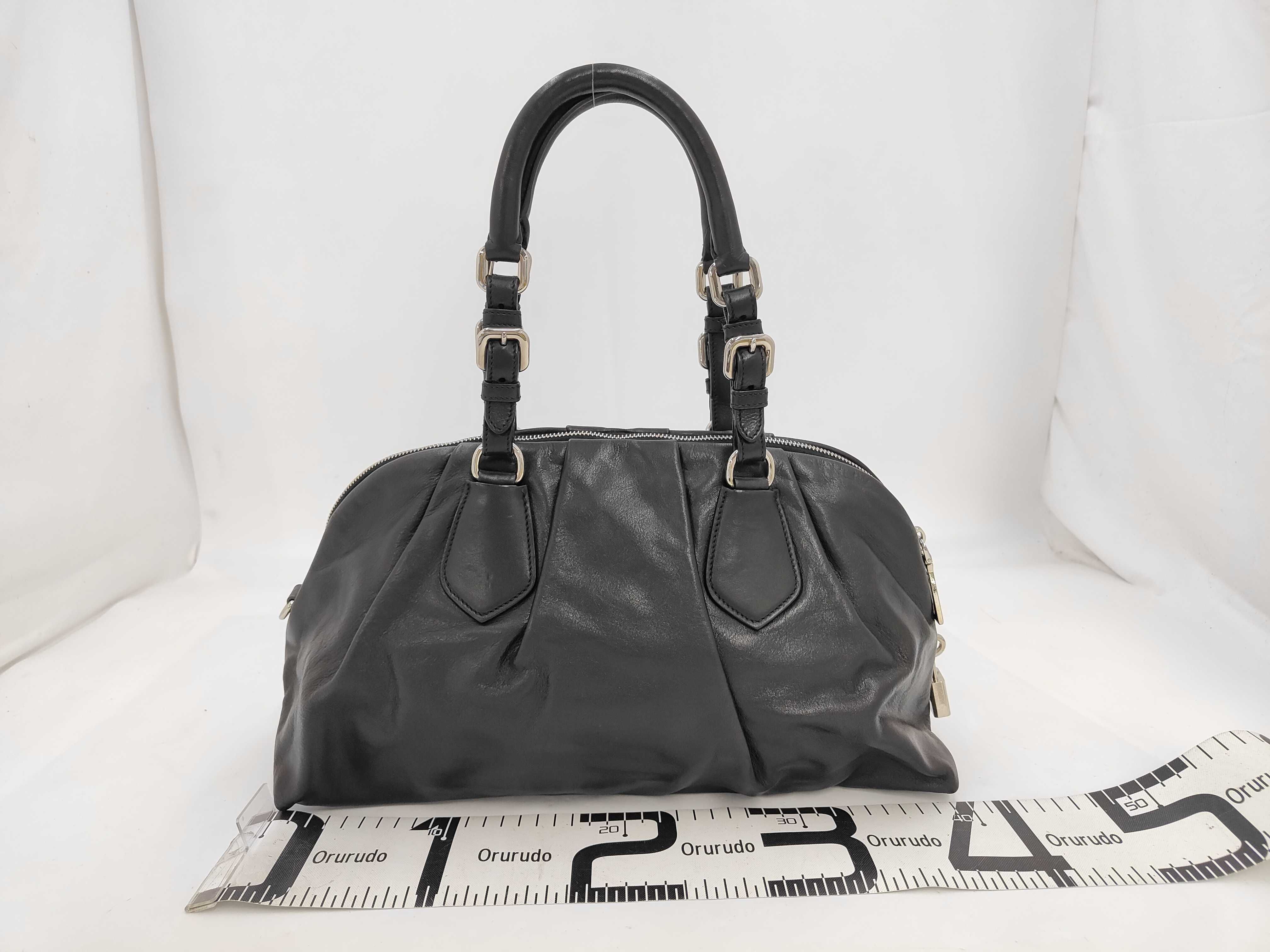 Nappa Gaufre Shirring Boston Bag (Handbag) — view 2