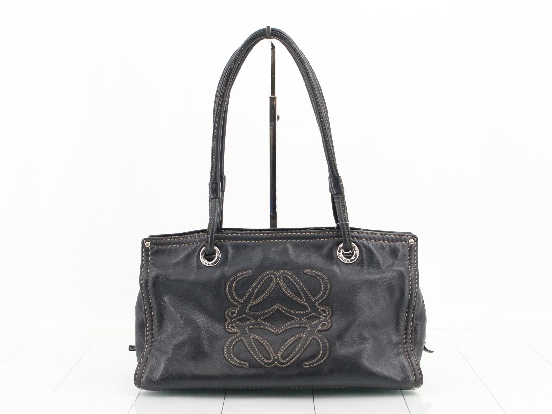 Shopper tote bag, black