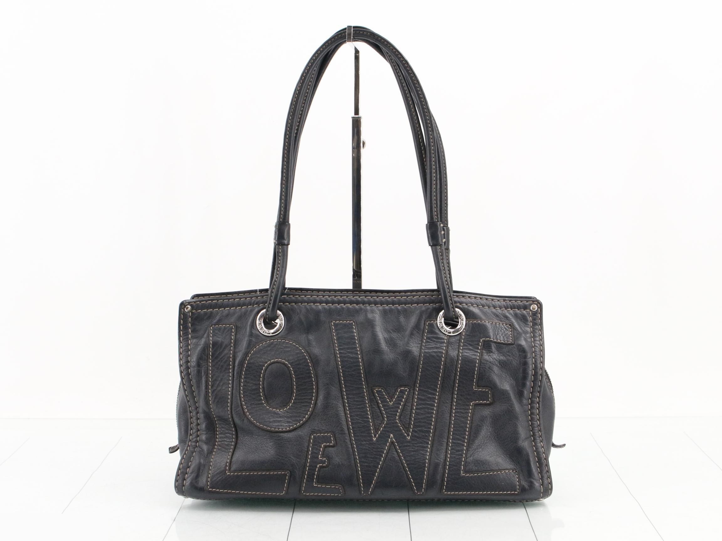 Shopper tote bag, black — view 2