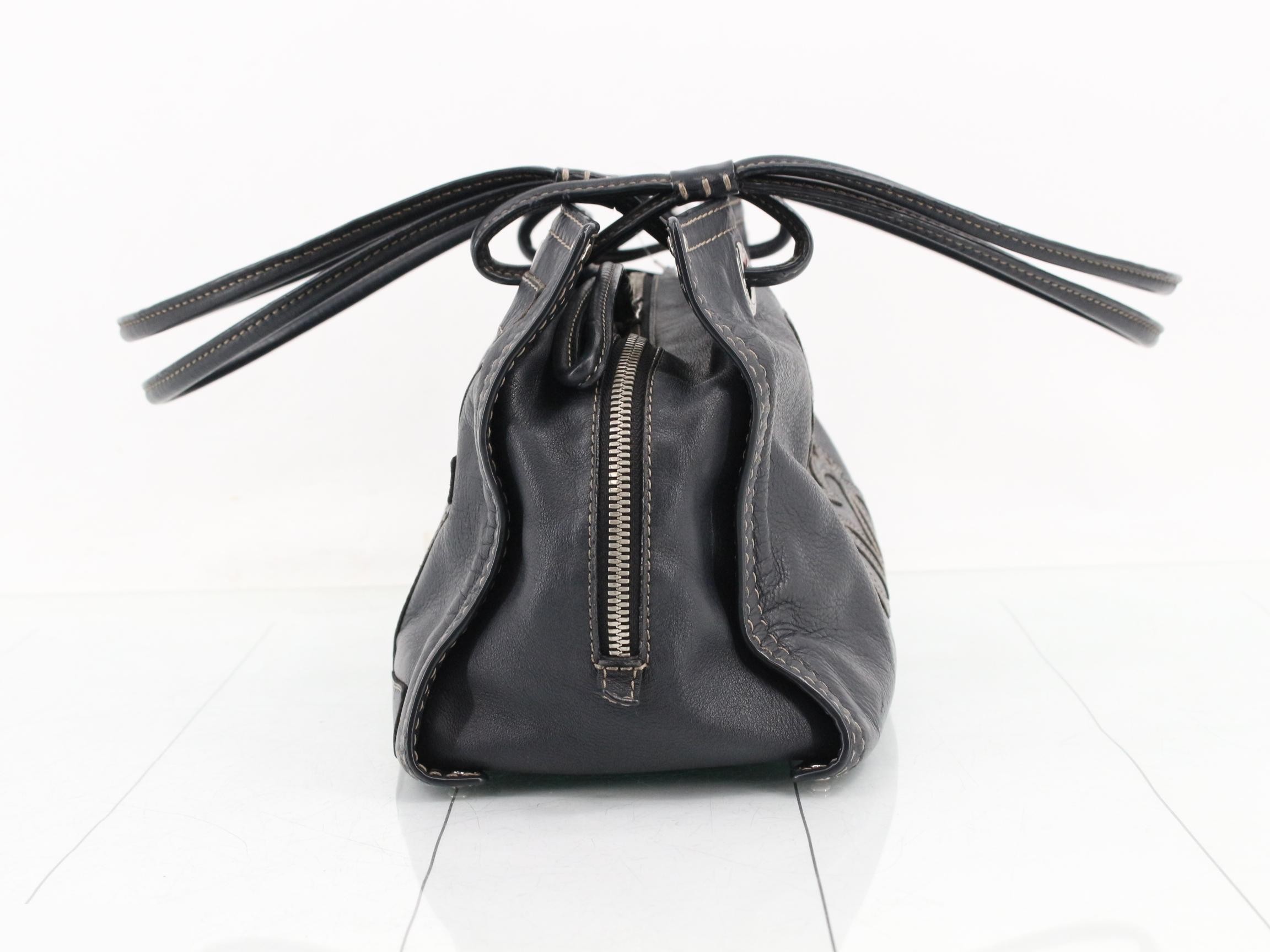 Shopper tote bag, black — view 4