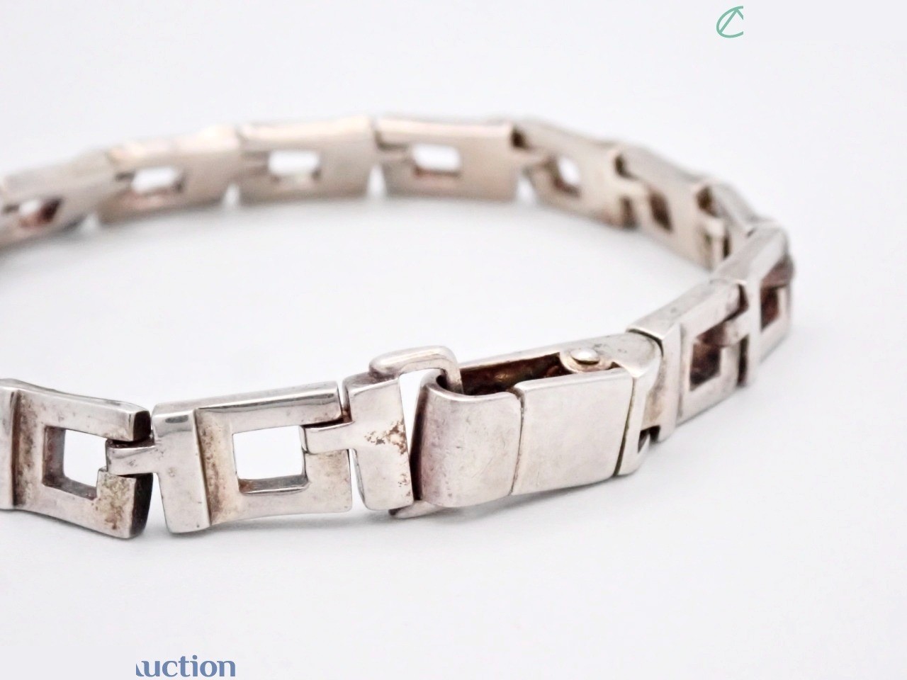 G logo SV925/21.3g bracelet, wrist size approximately 17cm — view 3