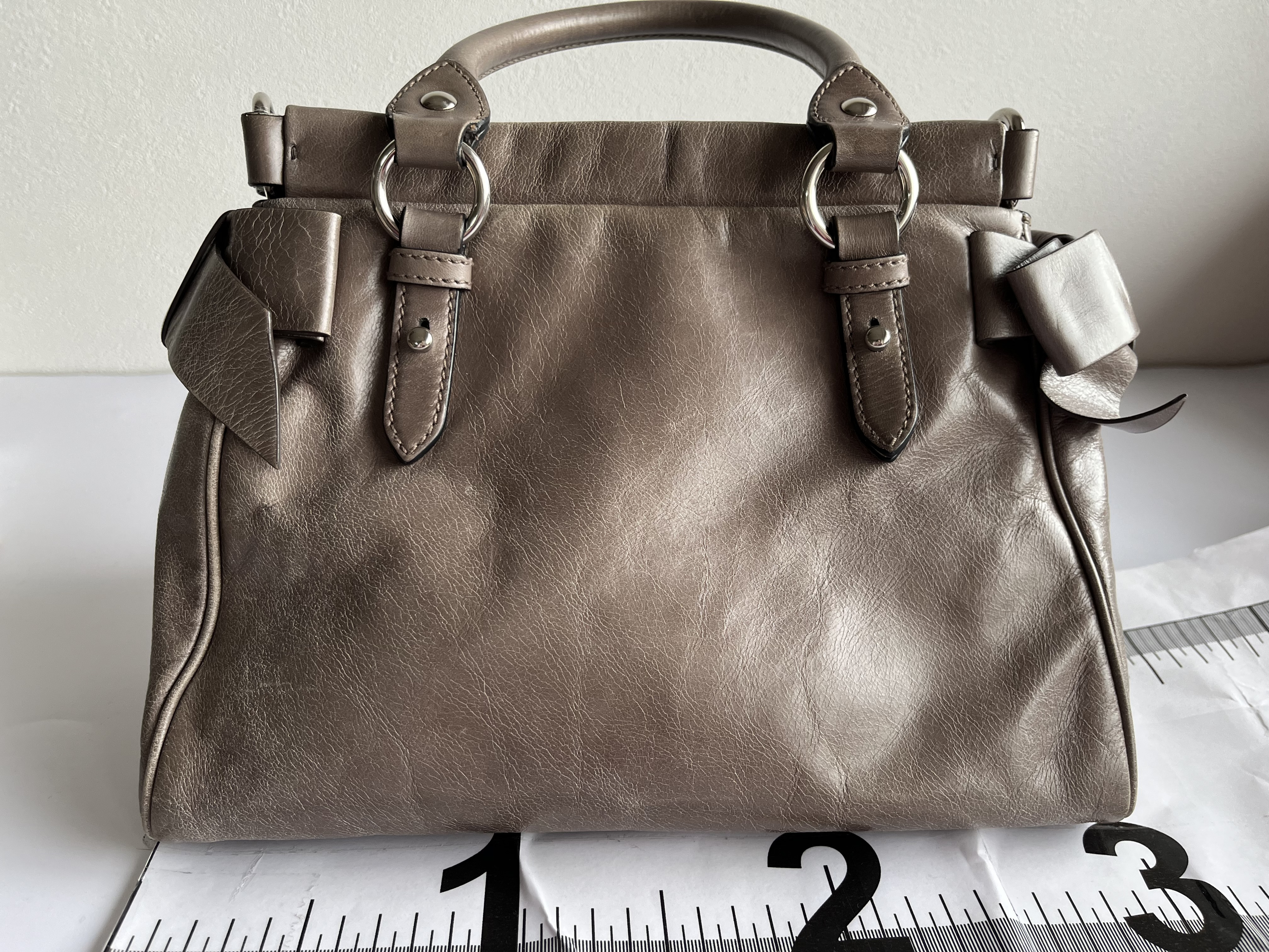 Vitello Luxe 2-Way Handbag with Shoulder Strap — view 3