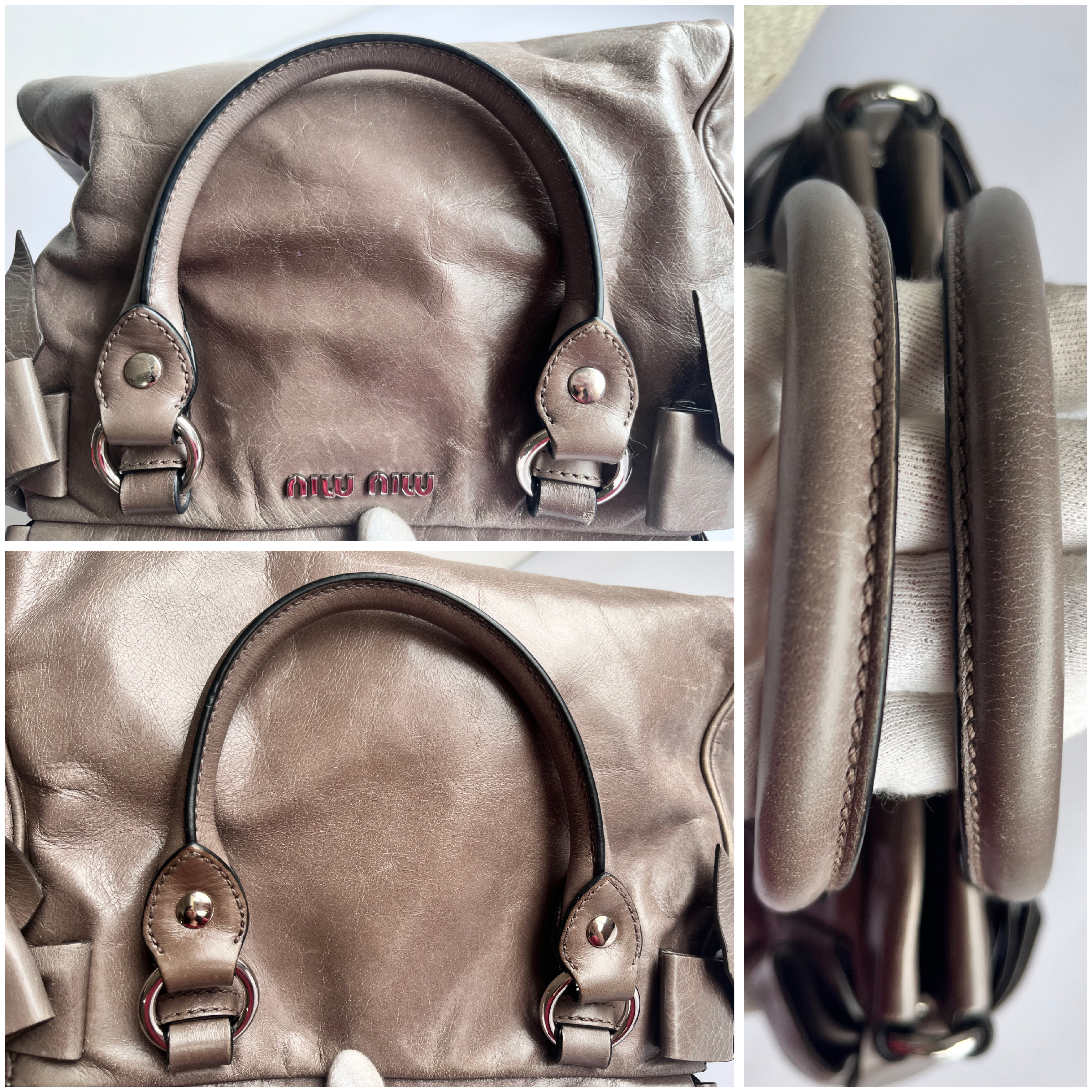Vitello Luxe 2-Way Handbag with Shoulder Strap — view 6