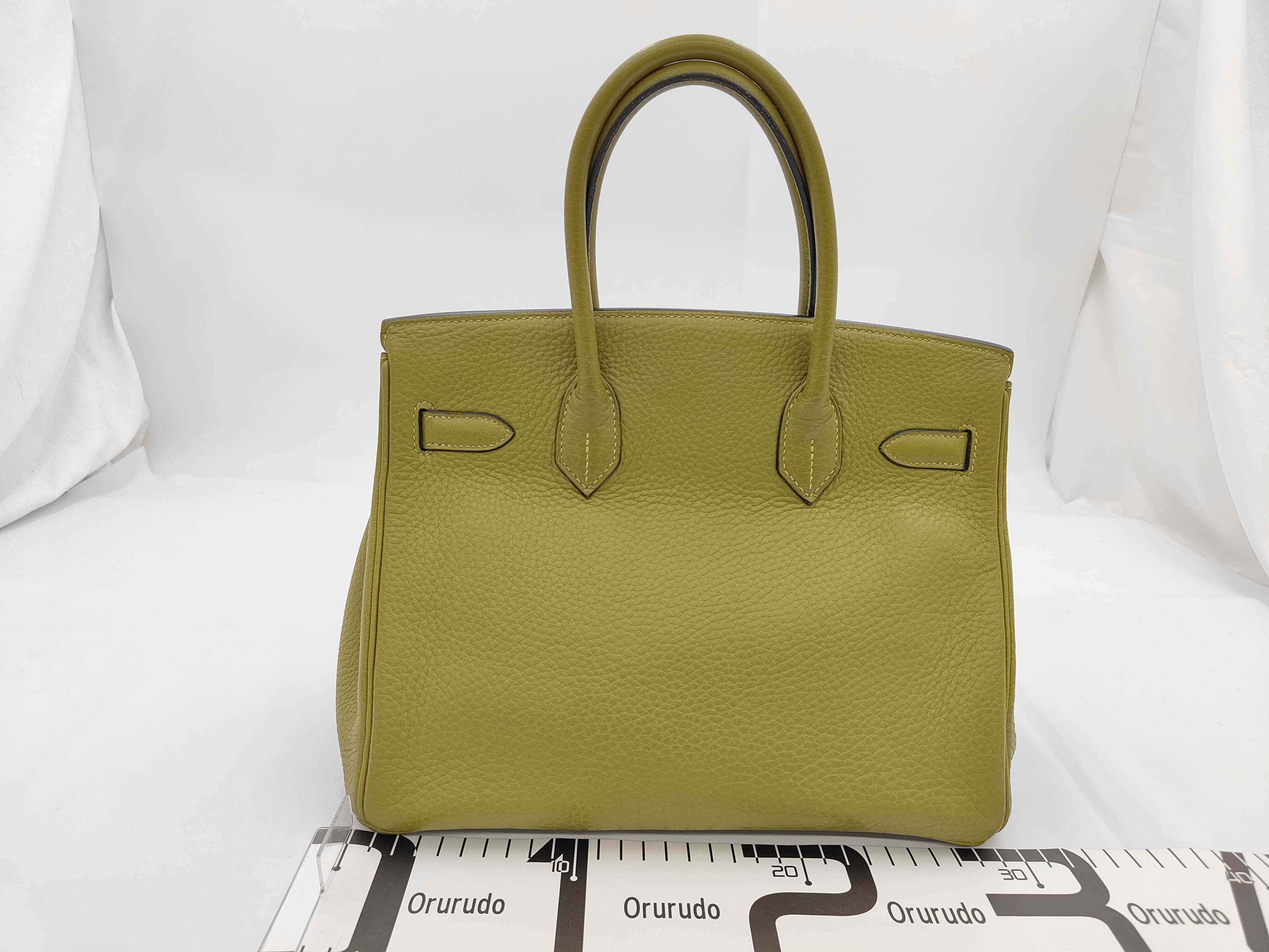 Birkin 30 I Fjords Silver Hardware Green Handbag — view 2