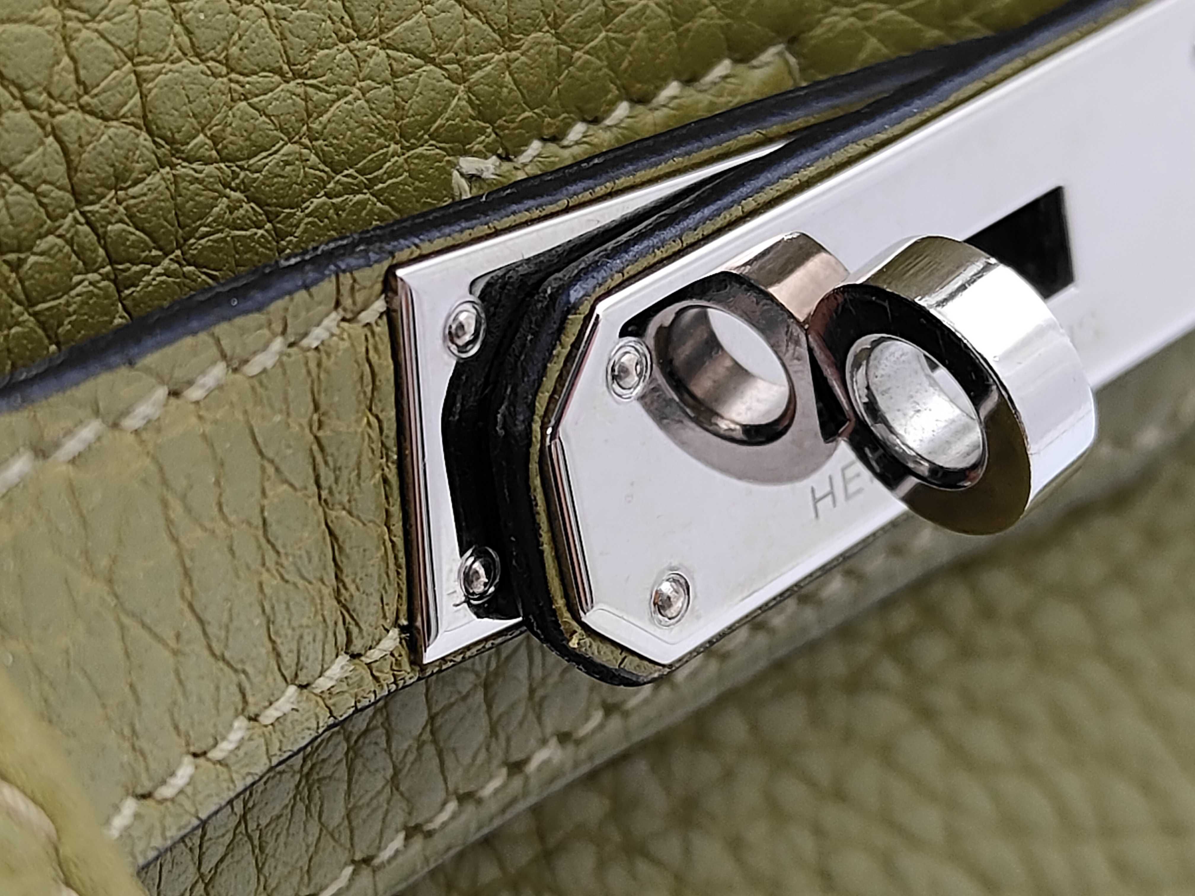 Birkin 30 I Fjords Silver Hardware Green Handbag — view 12