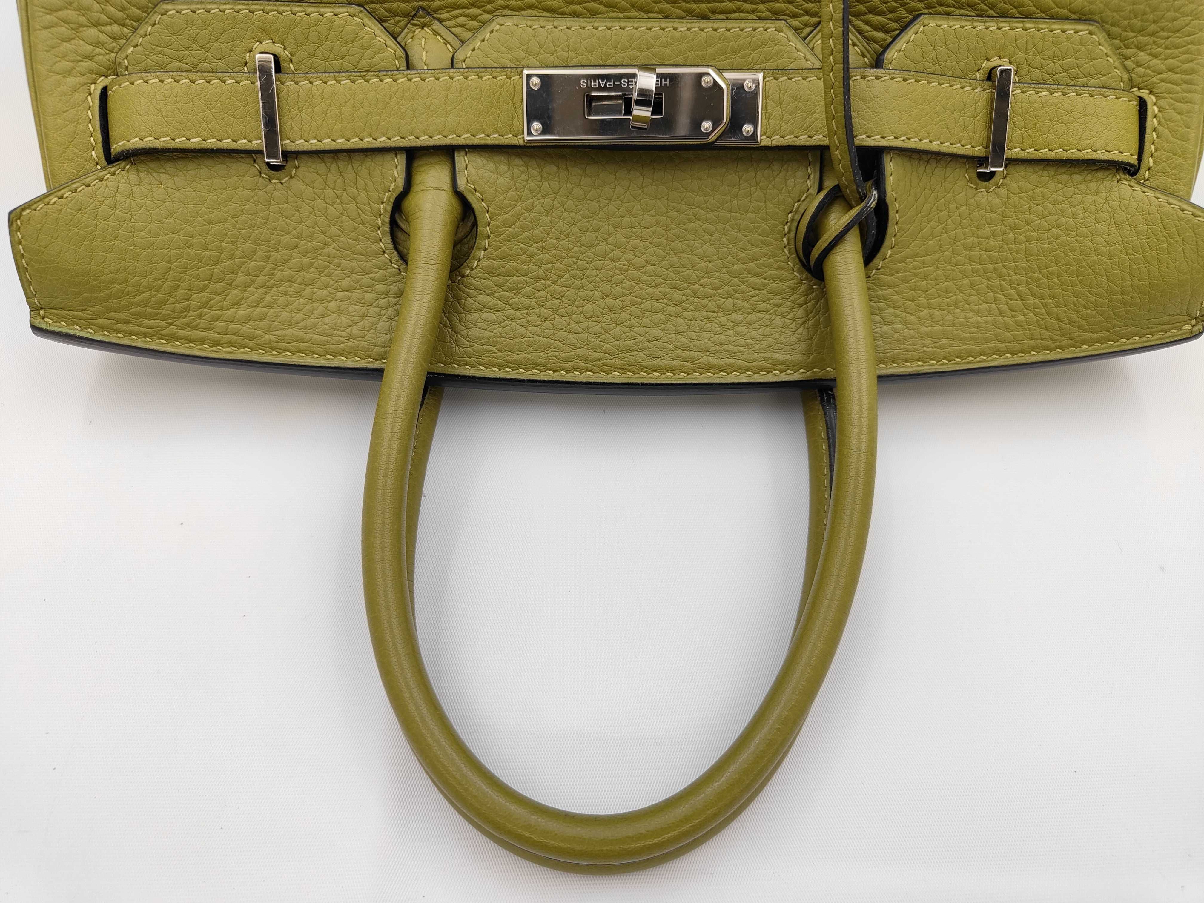 Birkin 30 I Fjords Silver Hardware Green Handbag — view 3