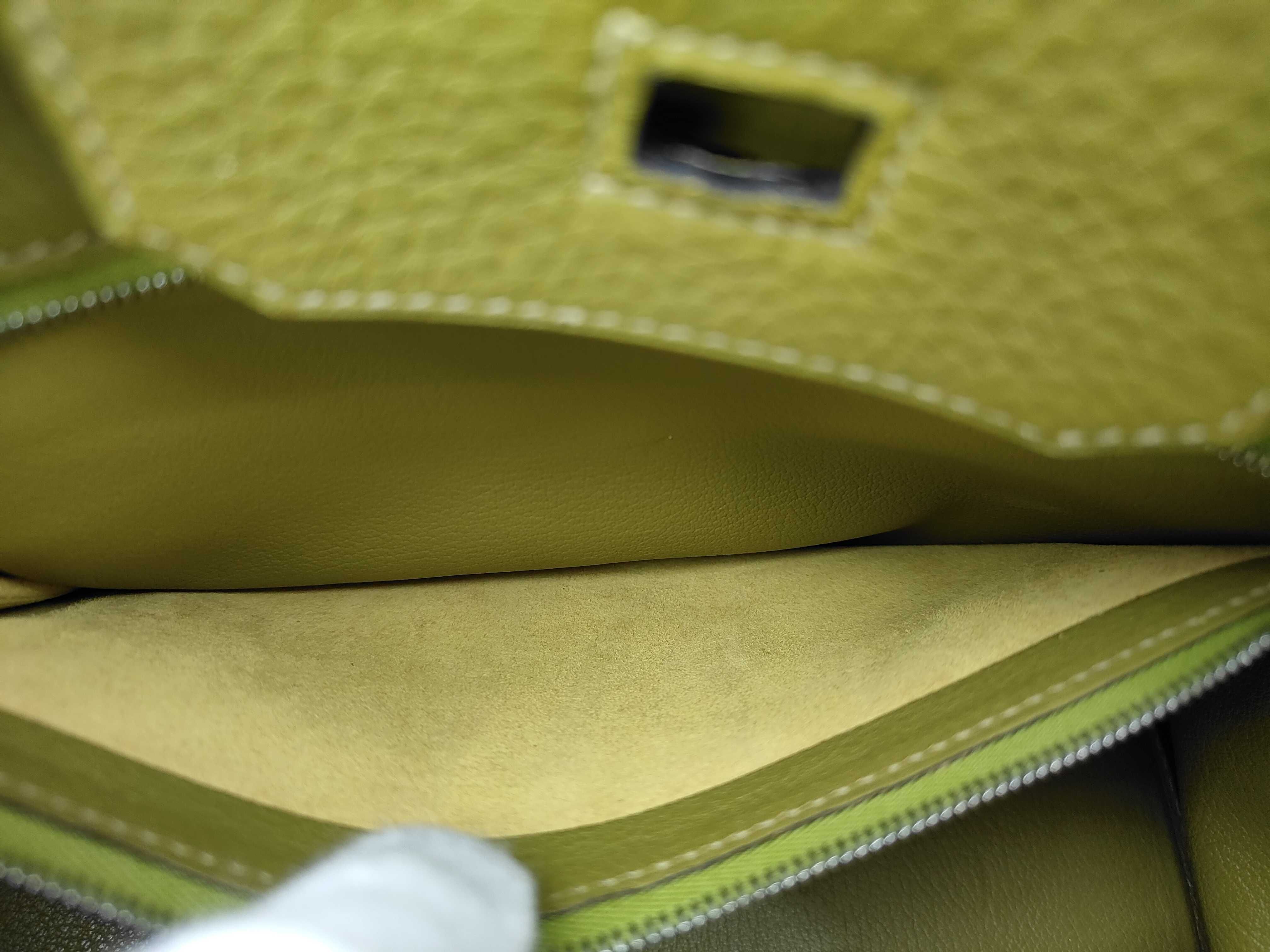 Birkin 30 I Fjords Silver Hardware Green Handbag — view 10