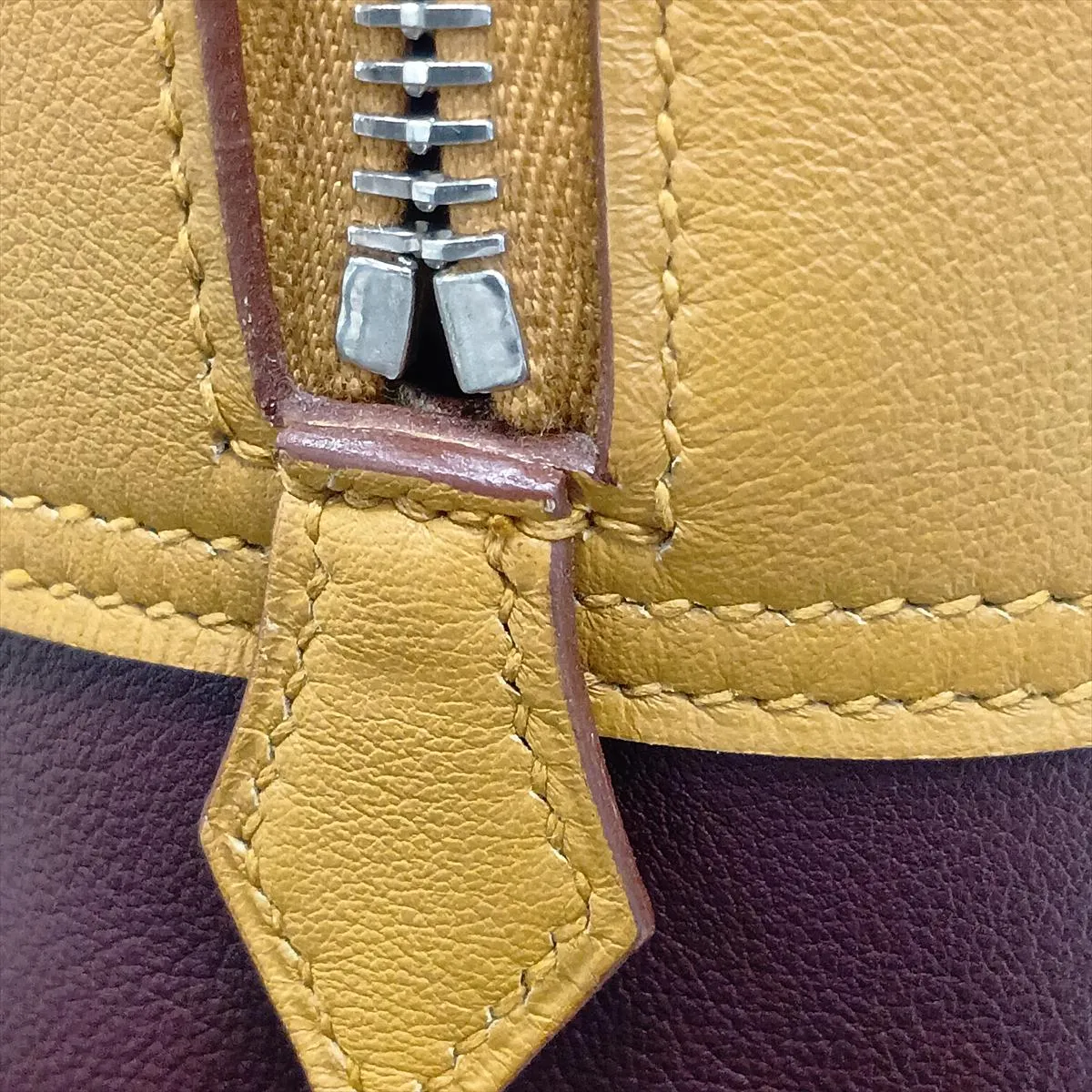 [Individually packaged] Hermes Plume 32, Veau Swift leather, Craie x Blue Jean x Natural Sable x Cassis, Silver hardware R: 2014 — view 14