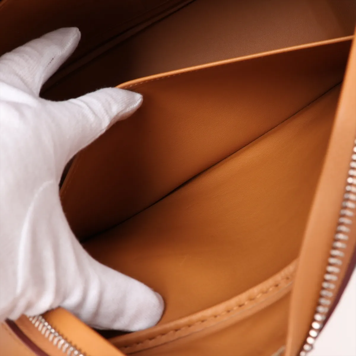 [Individually packaged] Hermes Plume 32, Veau Swift leather, Craie x Blue Jean x Natural Sable x Cassis, Silver hardware R: 2014 — view 8