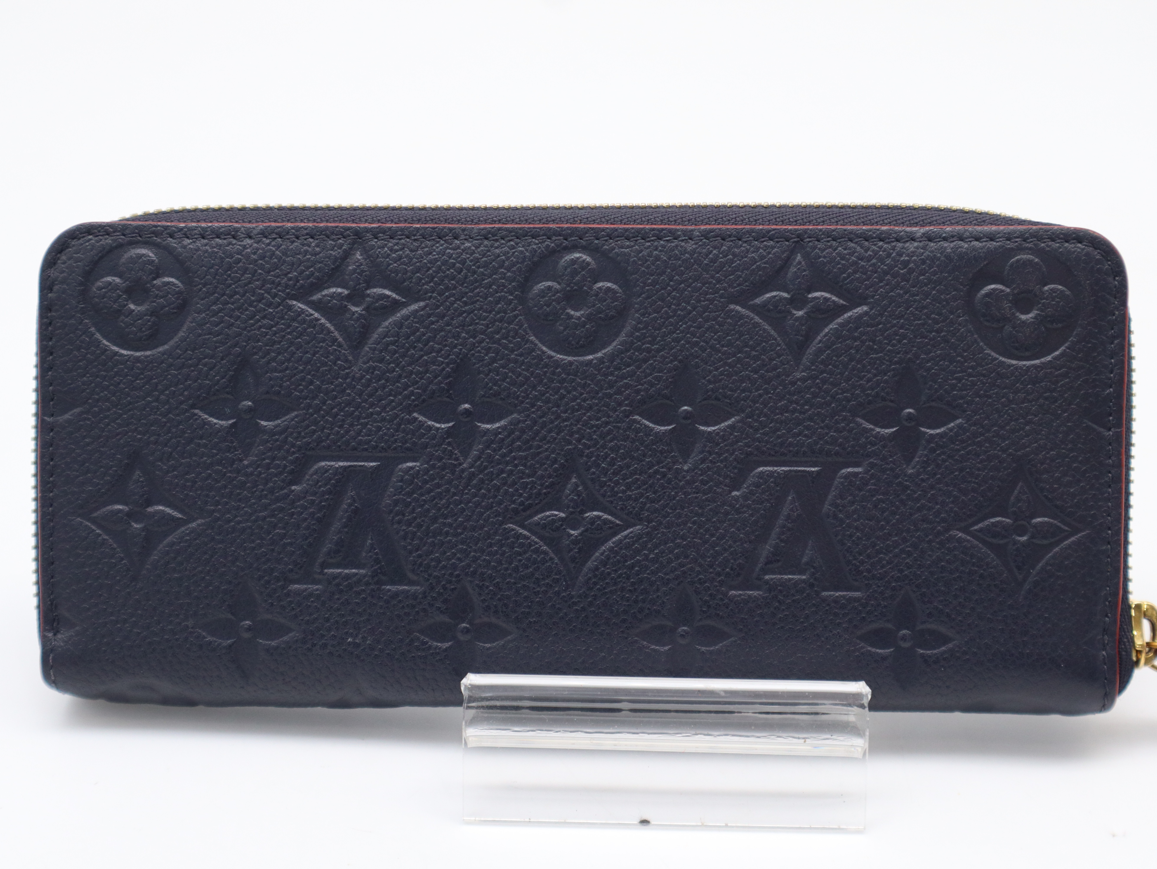M69415 Monogram Empreinte Portefeuille Clemence Marine Rouge Wallet — view 2
