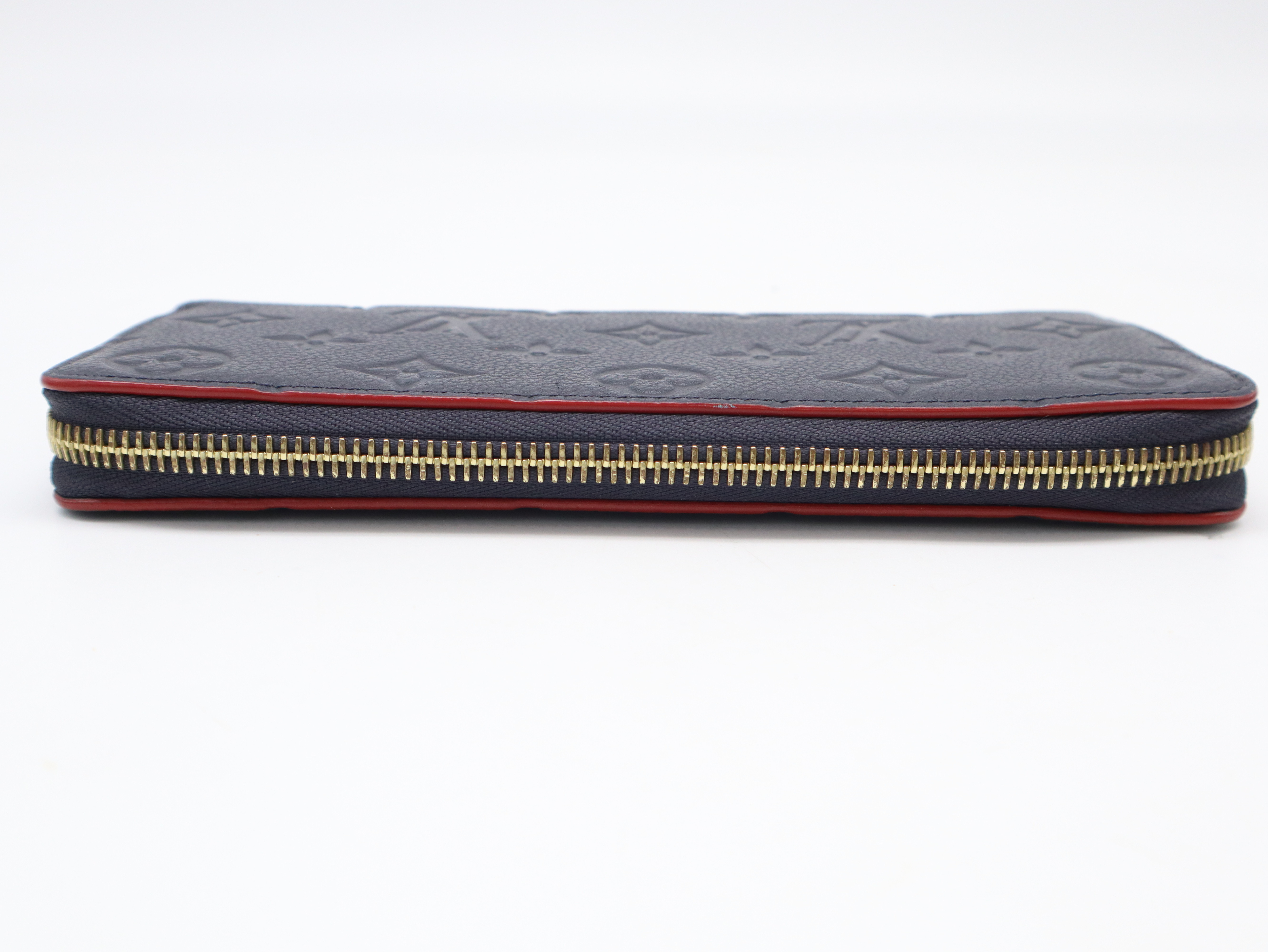 M69415 Monogram Empreinte Portefeuille Clemence Marine Rouge Wallet — view 3