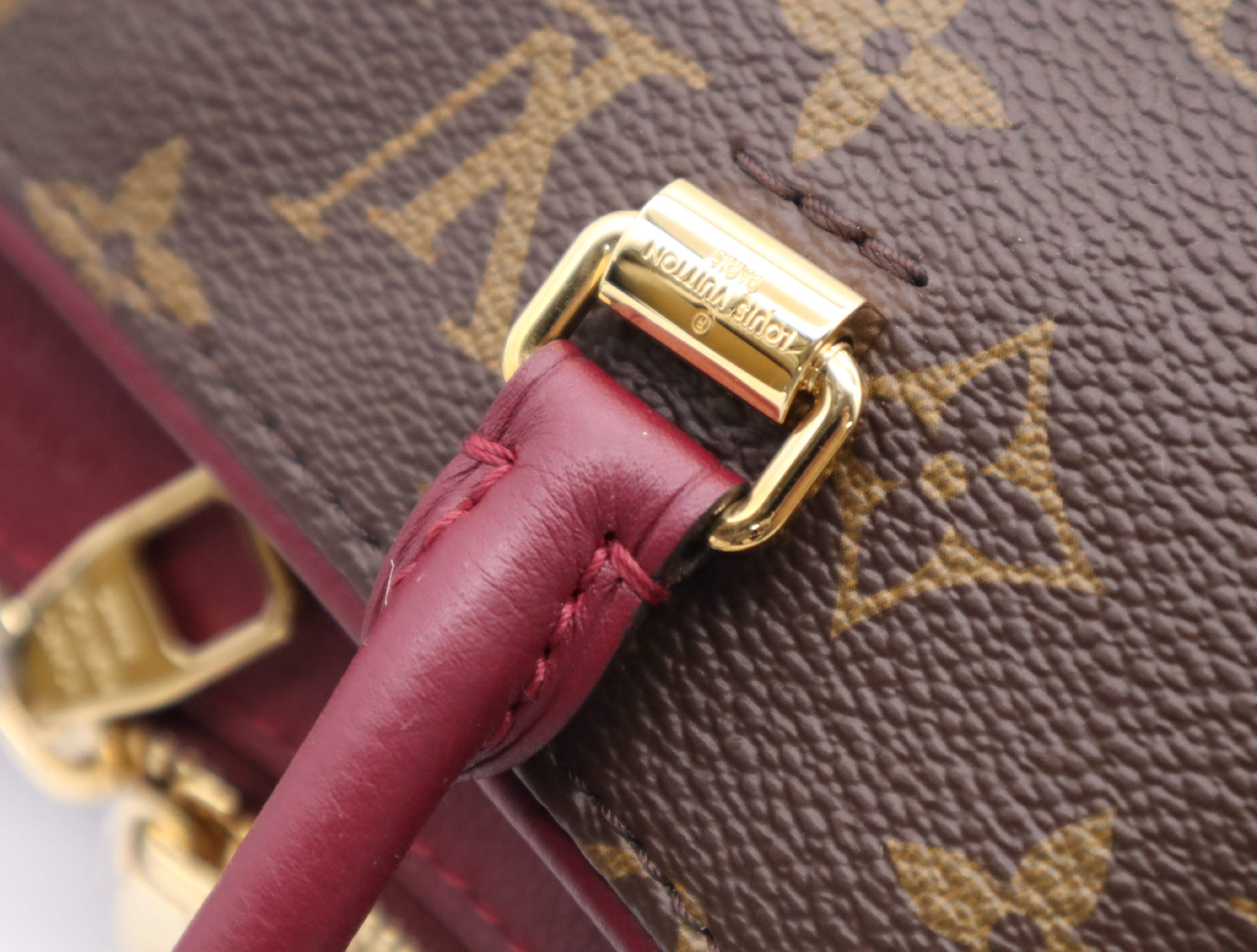 M43705 Monogram Pallas Rose Bruyère Handbag with Shoulder Strap and Dust Bag — view 10