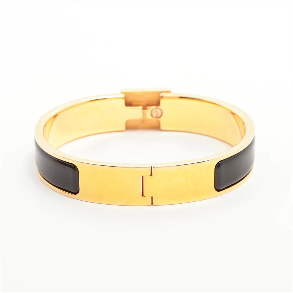 Click Cadena 0220 Bangle ST GP x Enamel Gold x Black — view 2