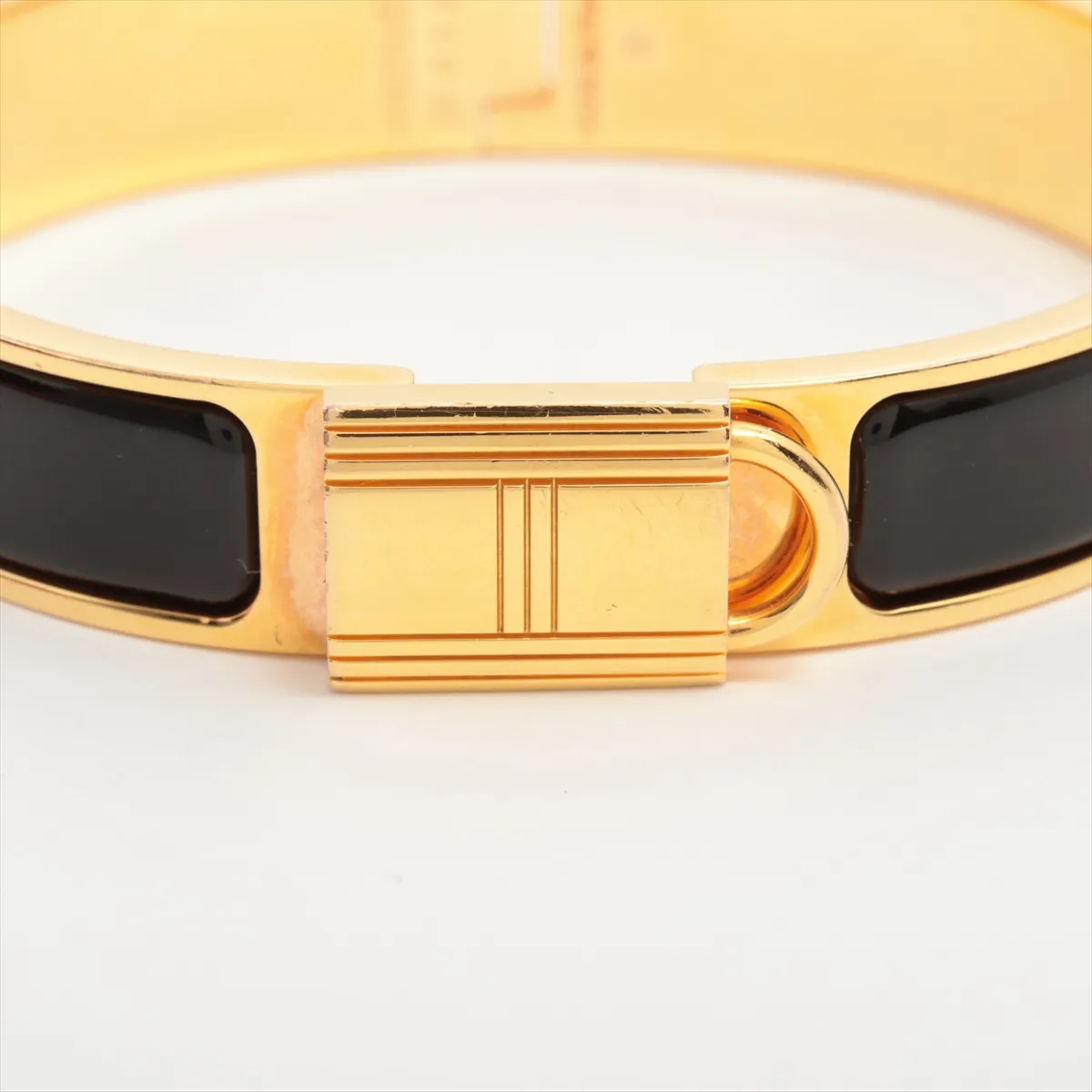 Click Cadena 0220 Bangle ST GP x Enamel Gold x Black — view 3