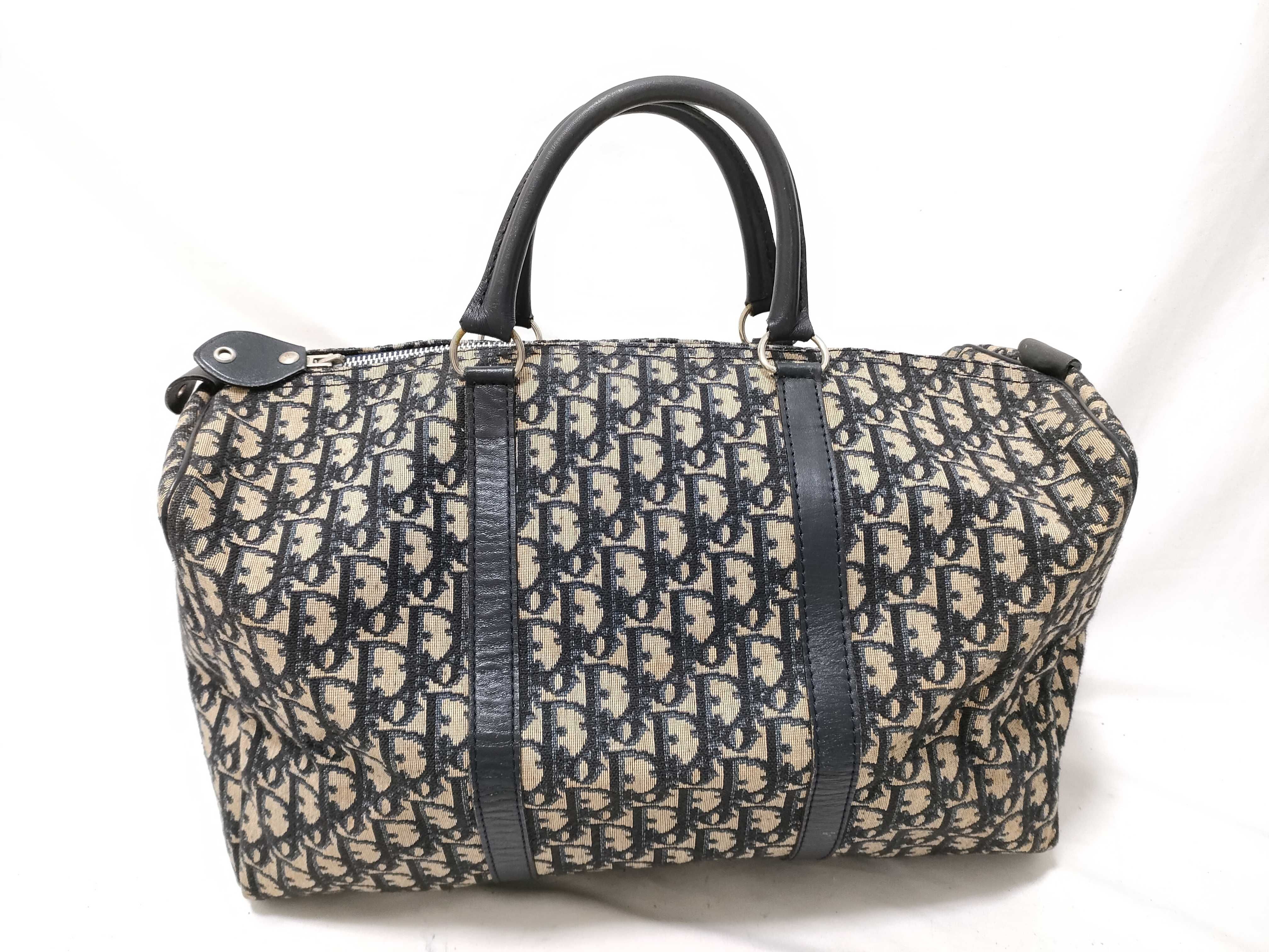 Trotter Mini Boston Bag, Navy