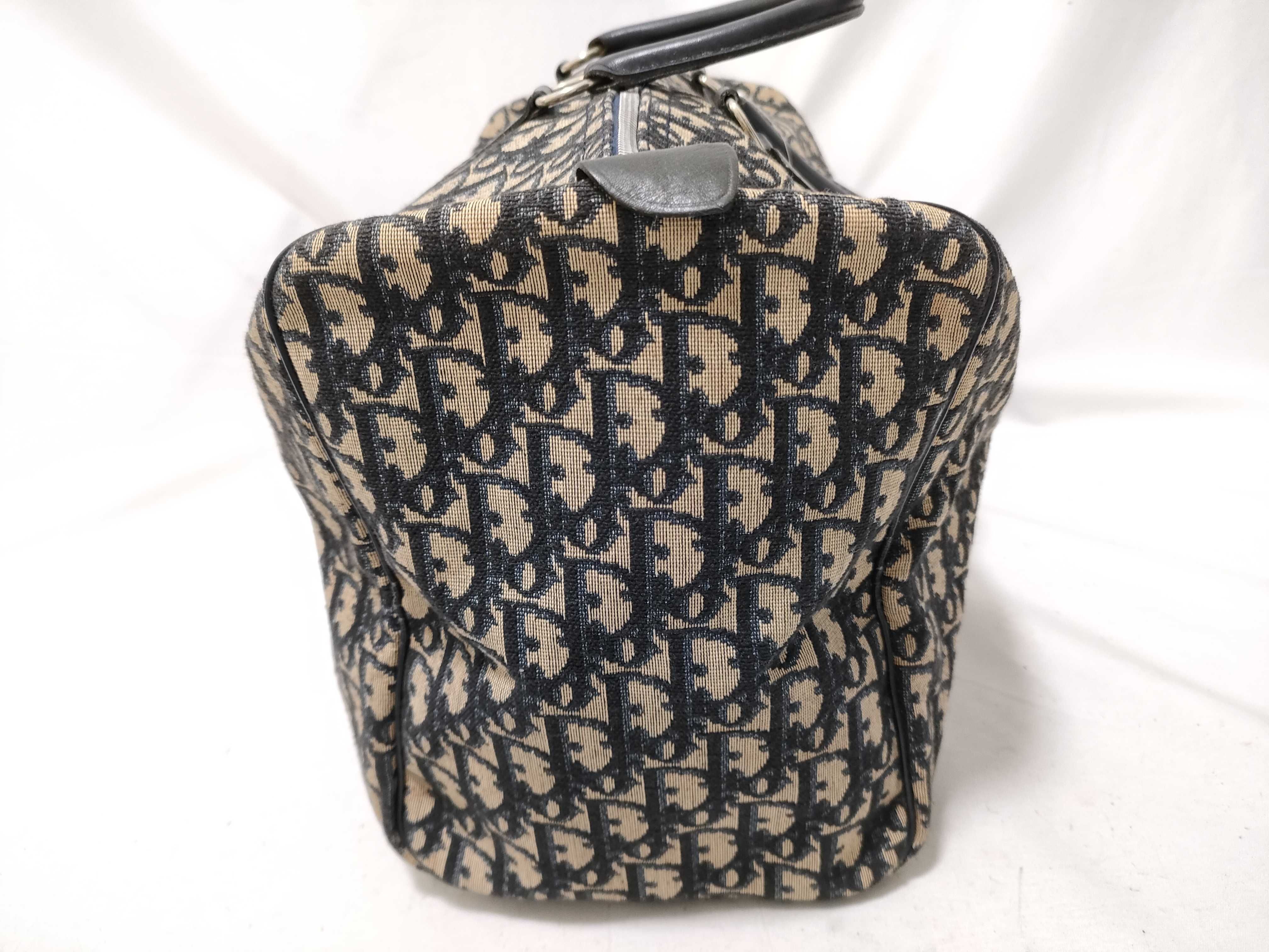Trotter Mini Boston Bag, Navy — view 13