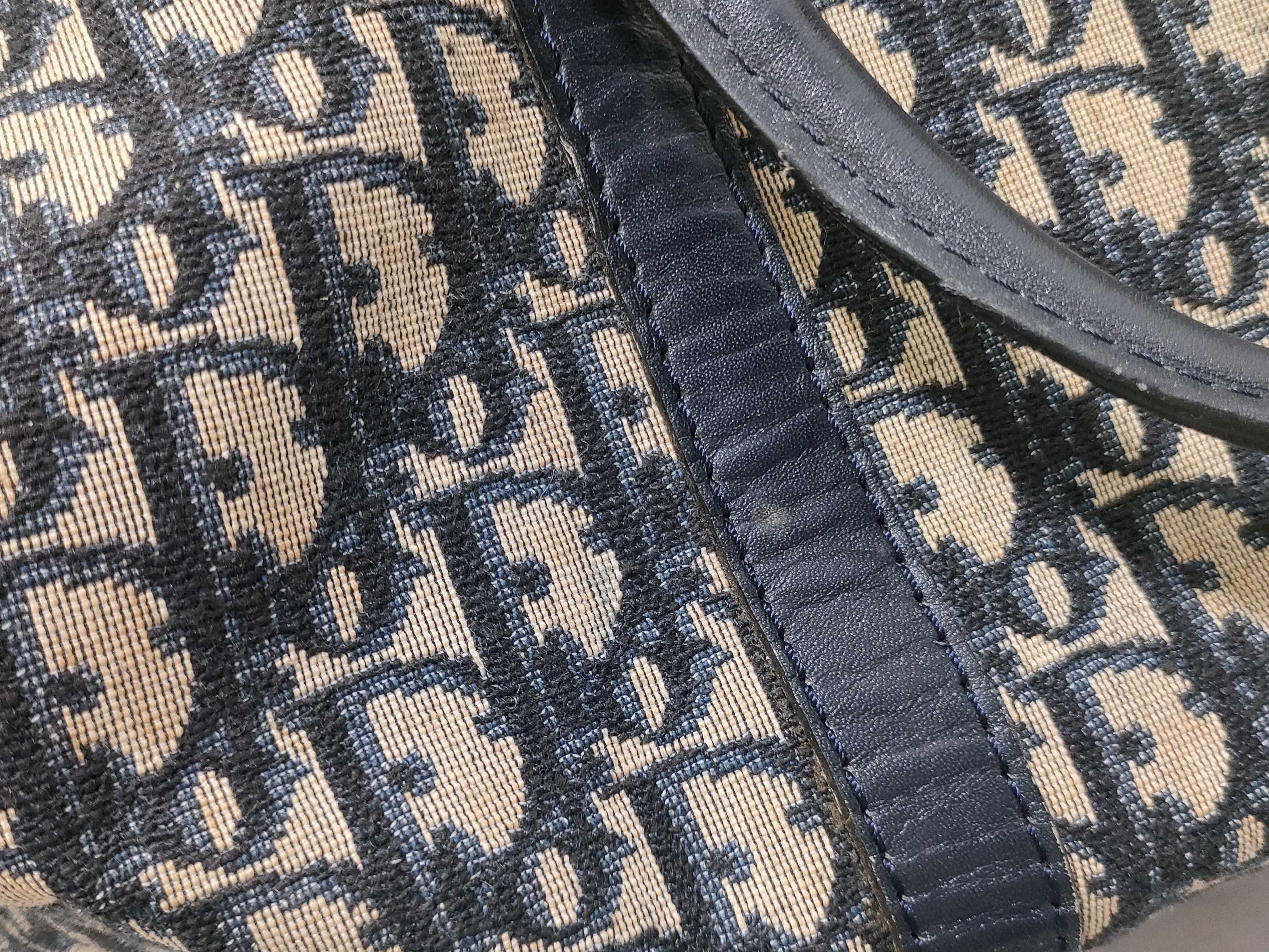 Trotter Mini Boston Bag, Navy — view 14