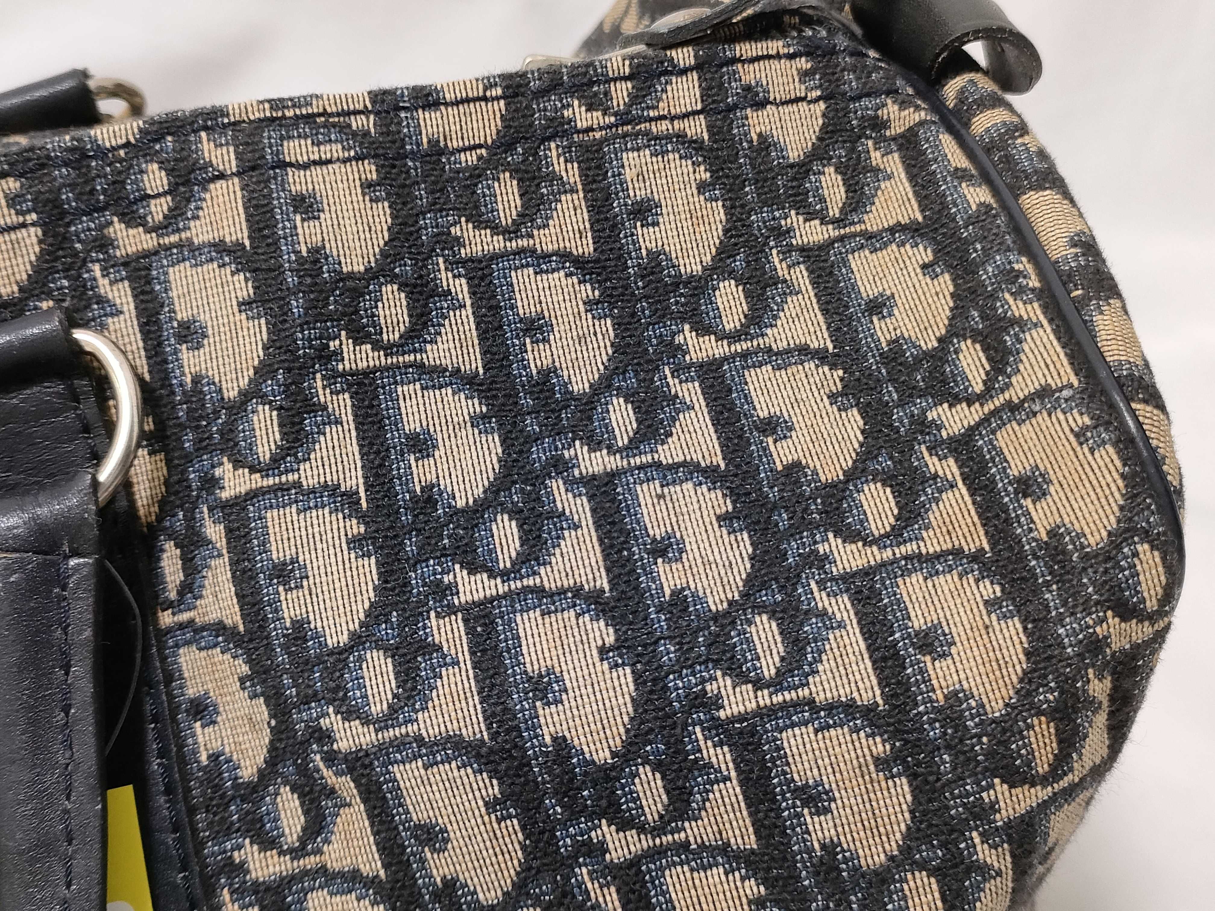 Trotter Mini Boston Bag, Navy — view 15