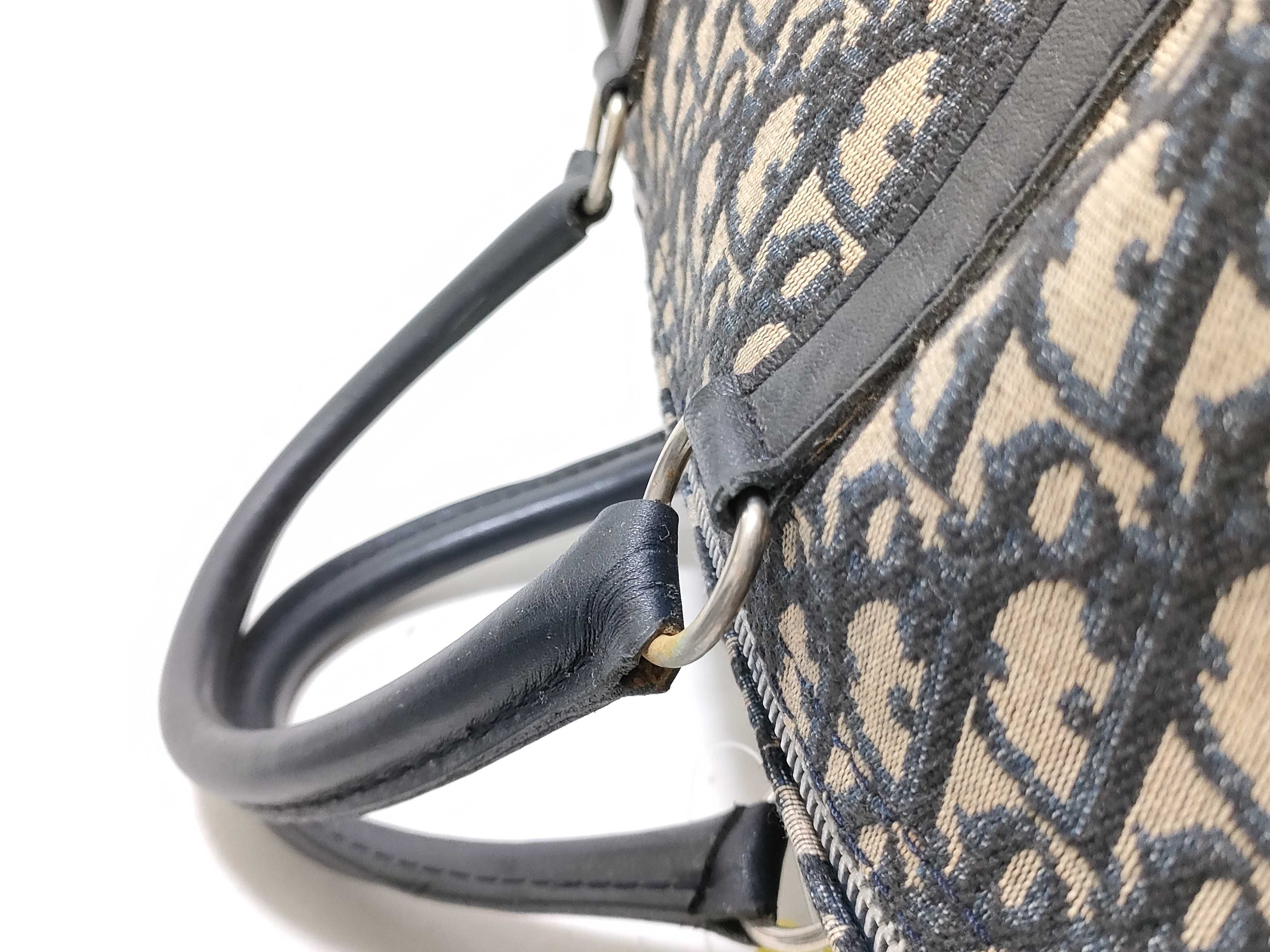 Trotter Mini Boston Bag, Navy — view 5