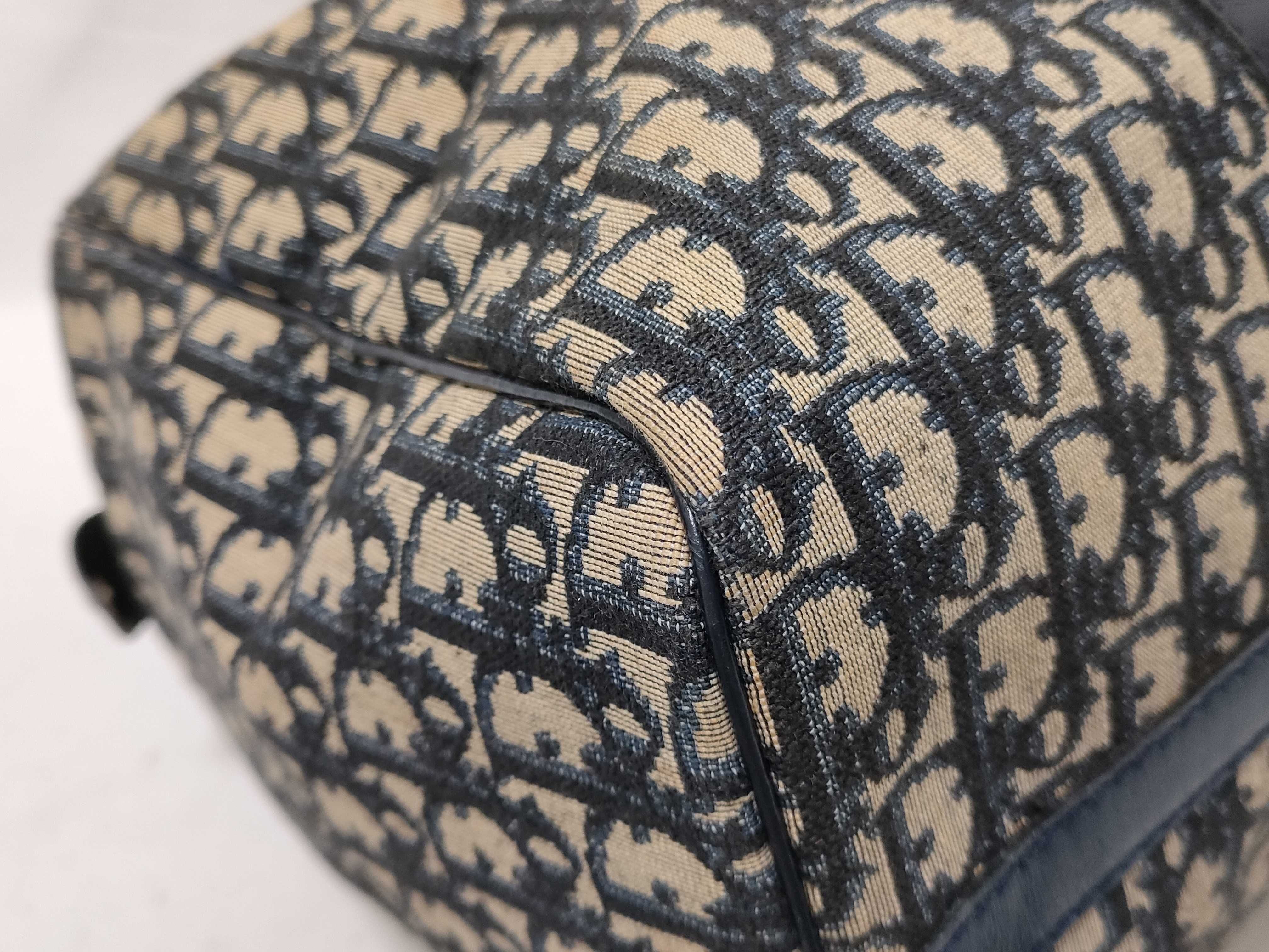 Trotter Mini Boston Bag, Navy — view 7