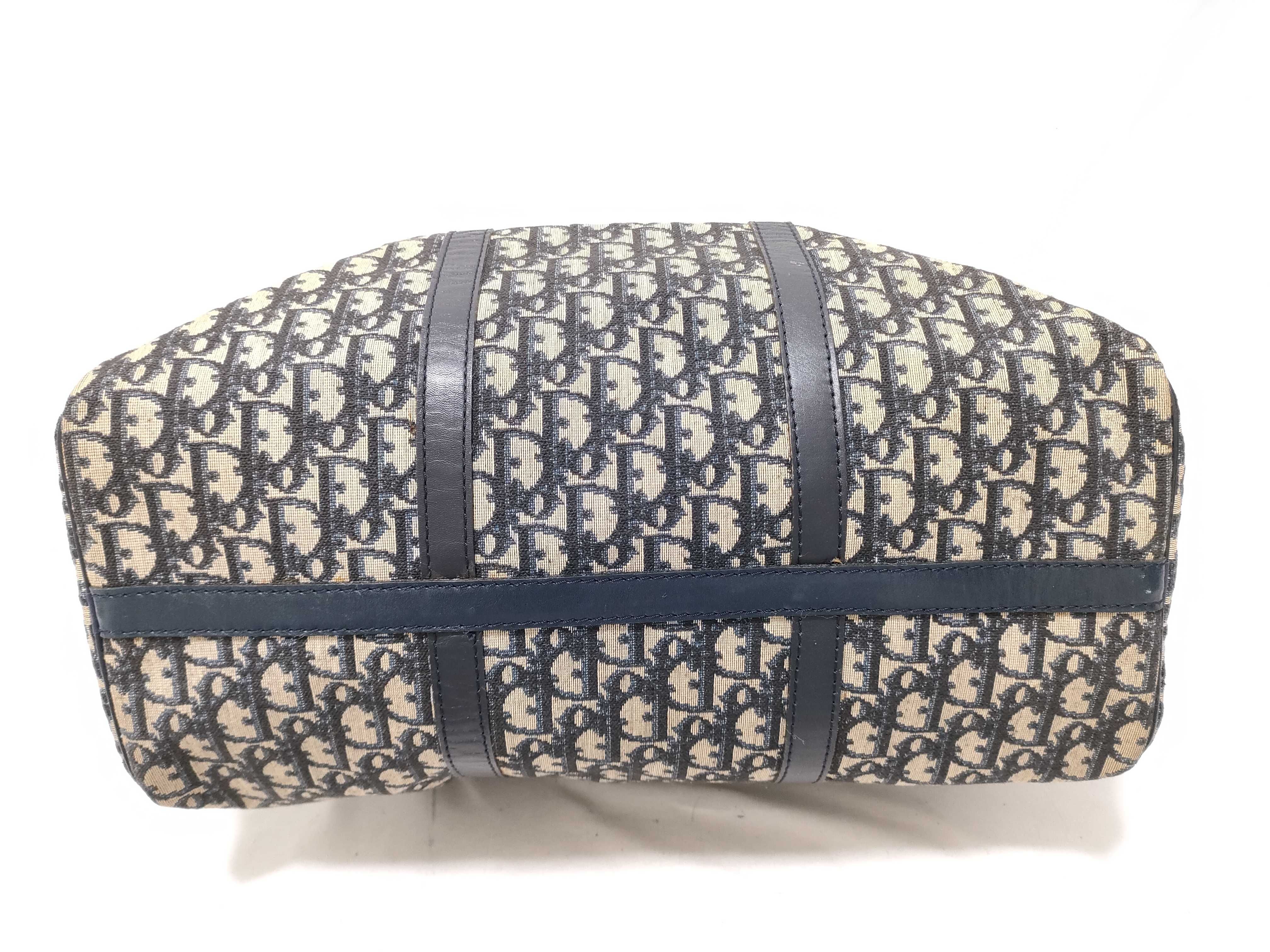 Trotter Mini Boston Bag, Navy — view 8