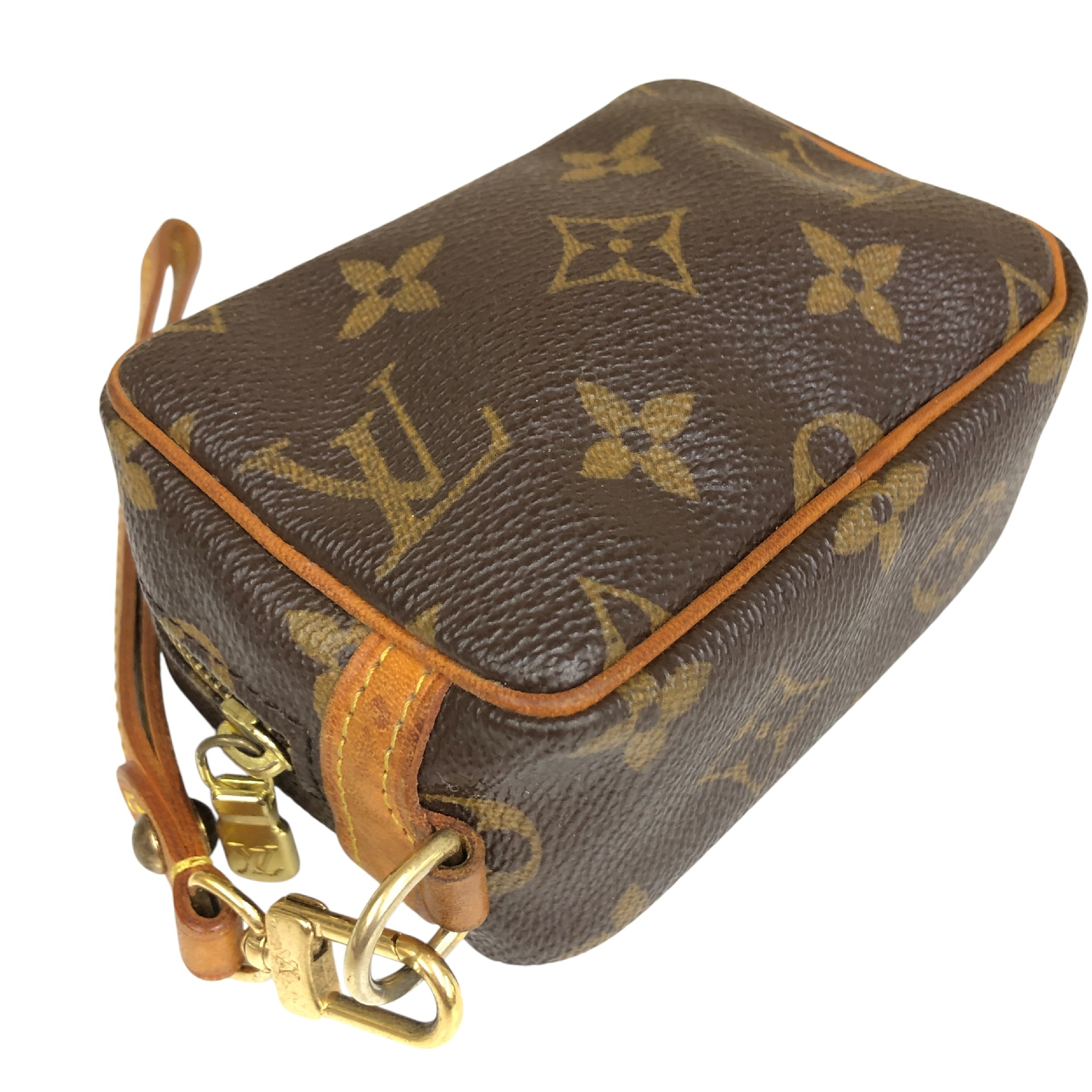 Monogram Trouse Wapiti Pouch M58030 with Hand Strap FE0045 Cosmetic Pouch, Makeup Pouch, Small Item Case, Multi-purpose Case, Made in France — view 5