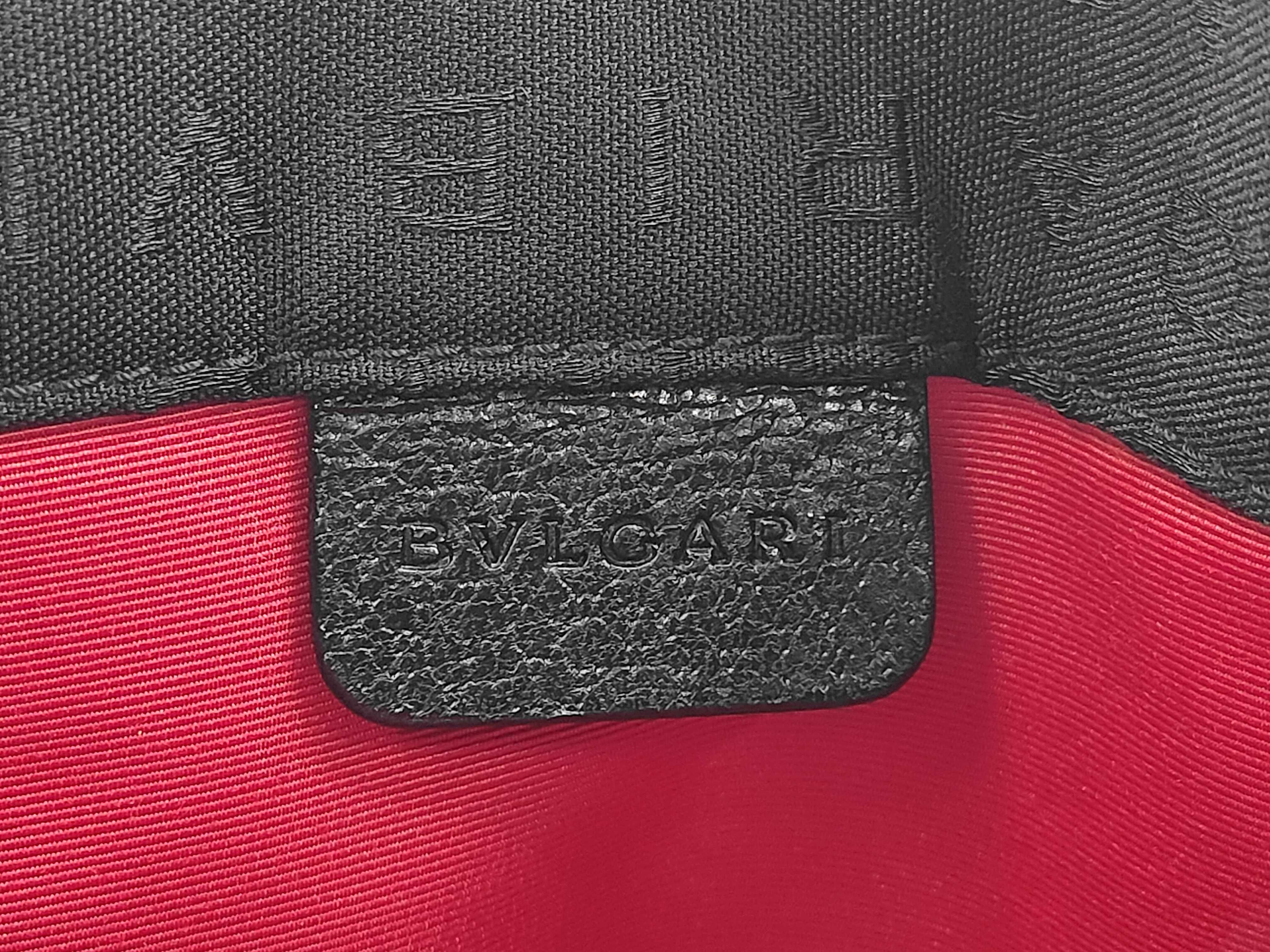 Logomania Black Canvas Tote Bag with Pouch — view 11