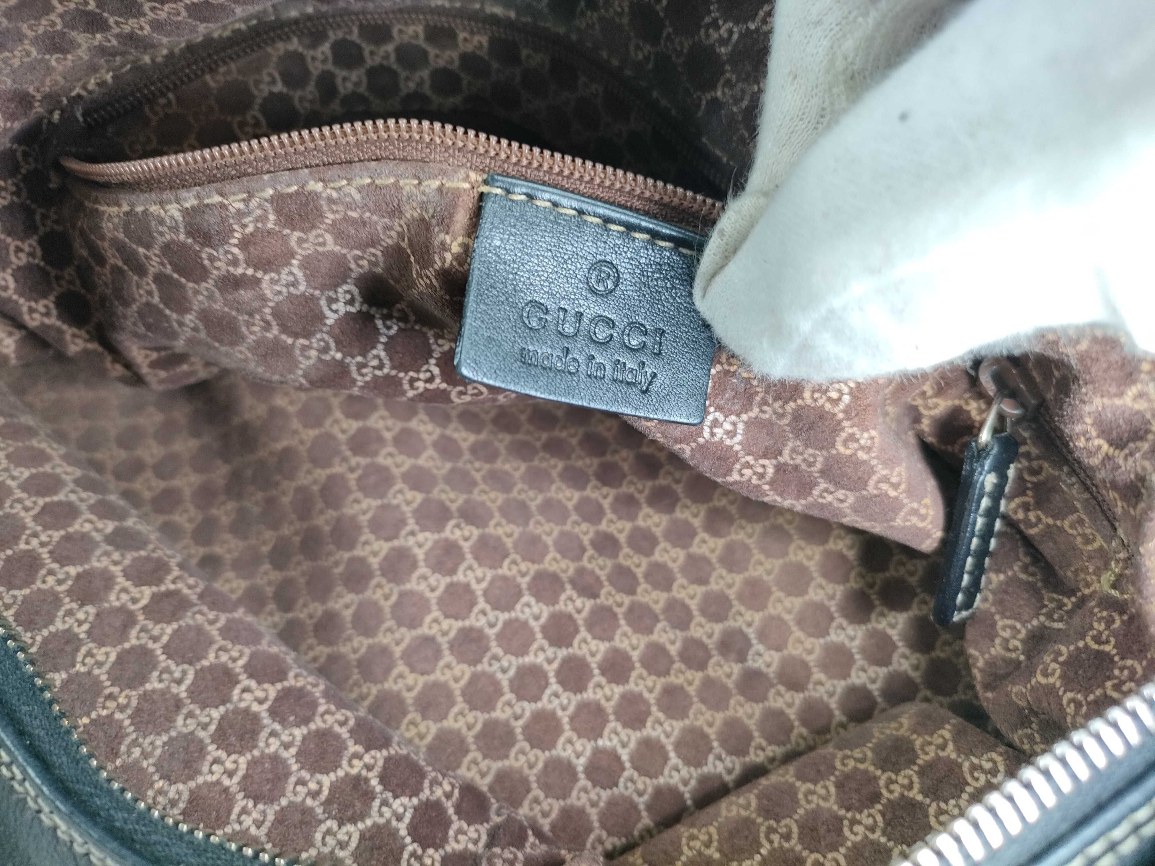 Leather Half-Moon One-Shoulder Bag (Serial Number) — view 13