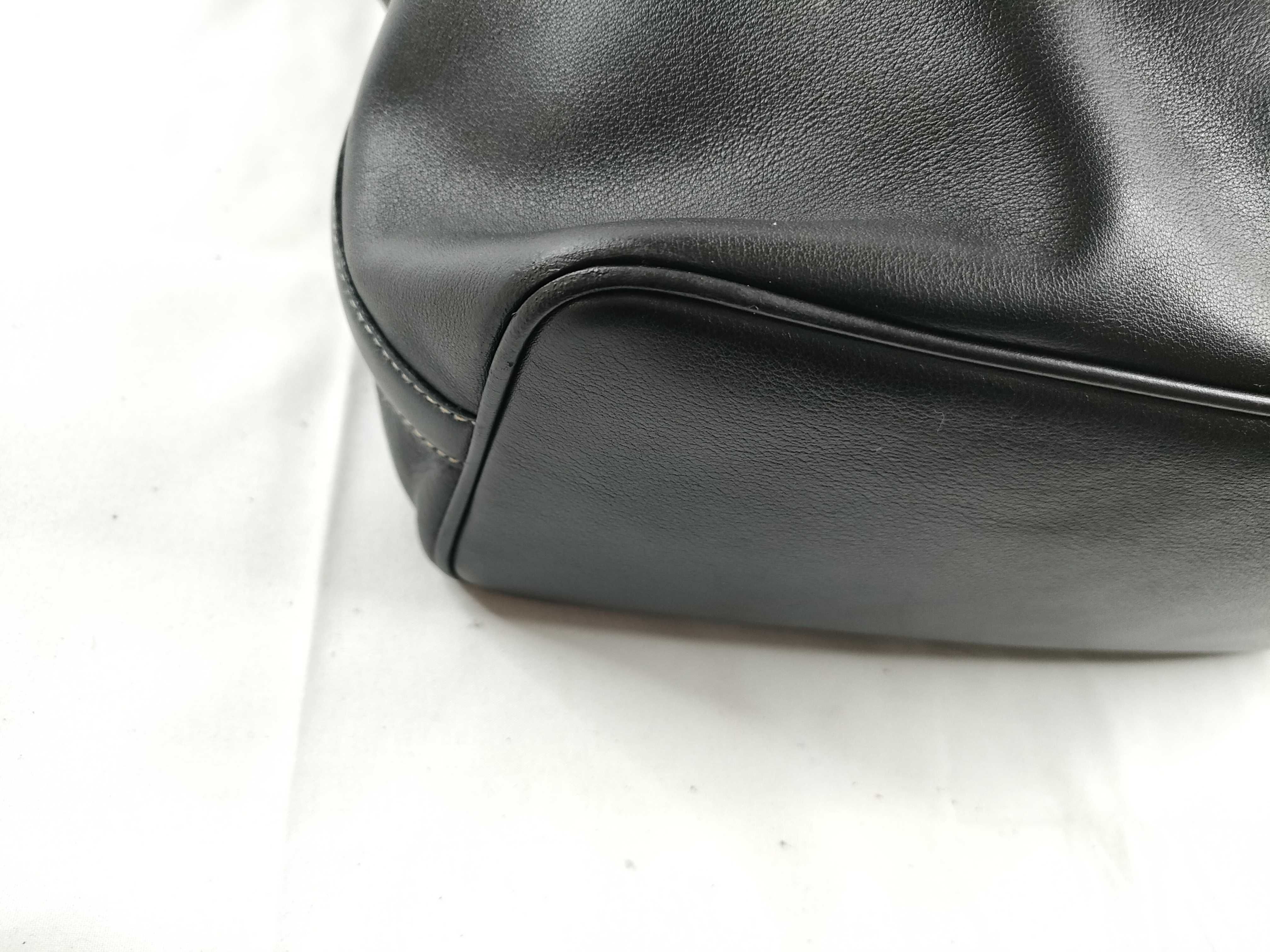 Leather Half-Moon One-Shoulder Bag (Serial Number) — view 3