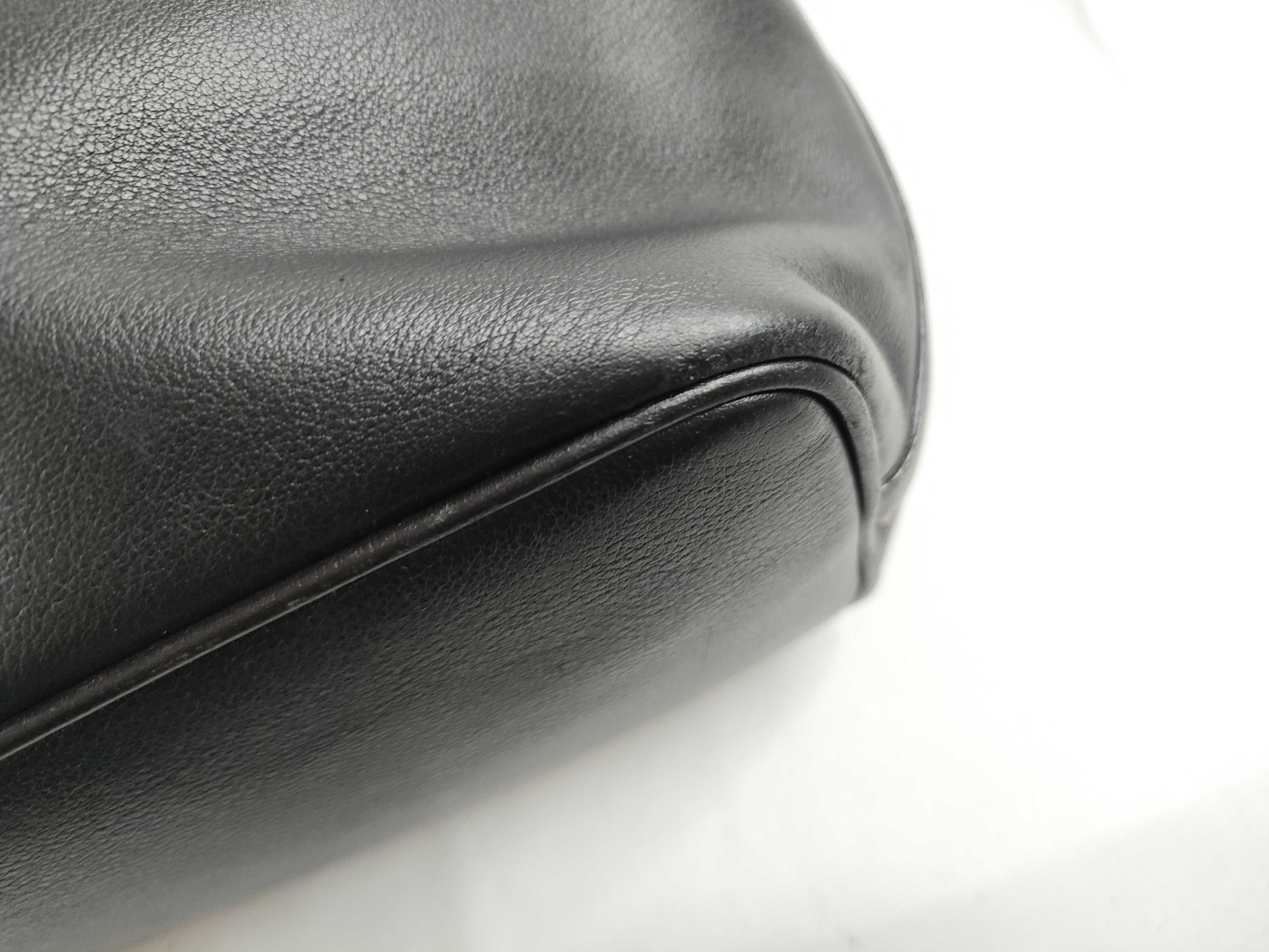 Leather Half-Moon One-Shoulder Bag (Serial Number) — view 5