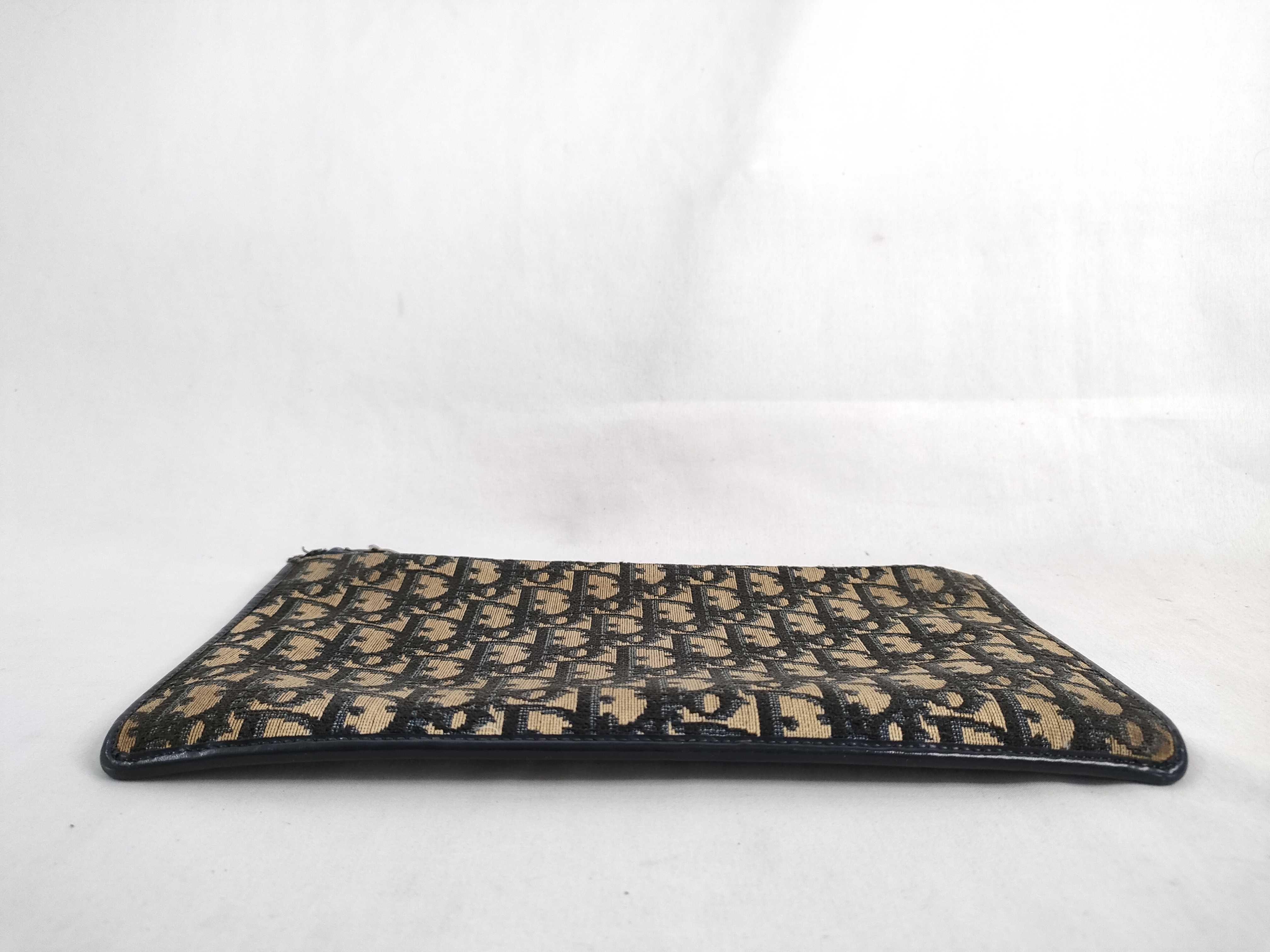 Trotter Dior CD Logo Oblique Trotter Second Bag Clutch Bag Pouch — view 4
