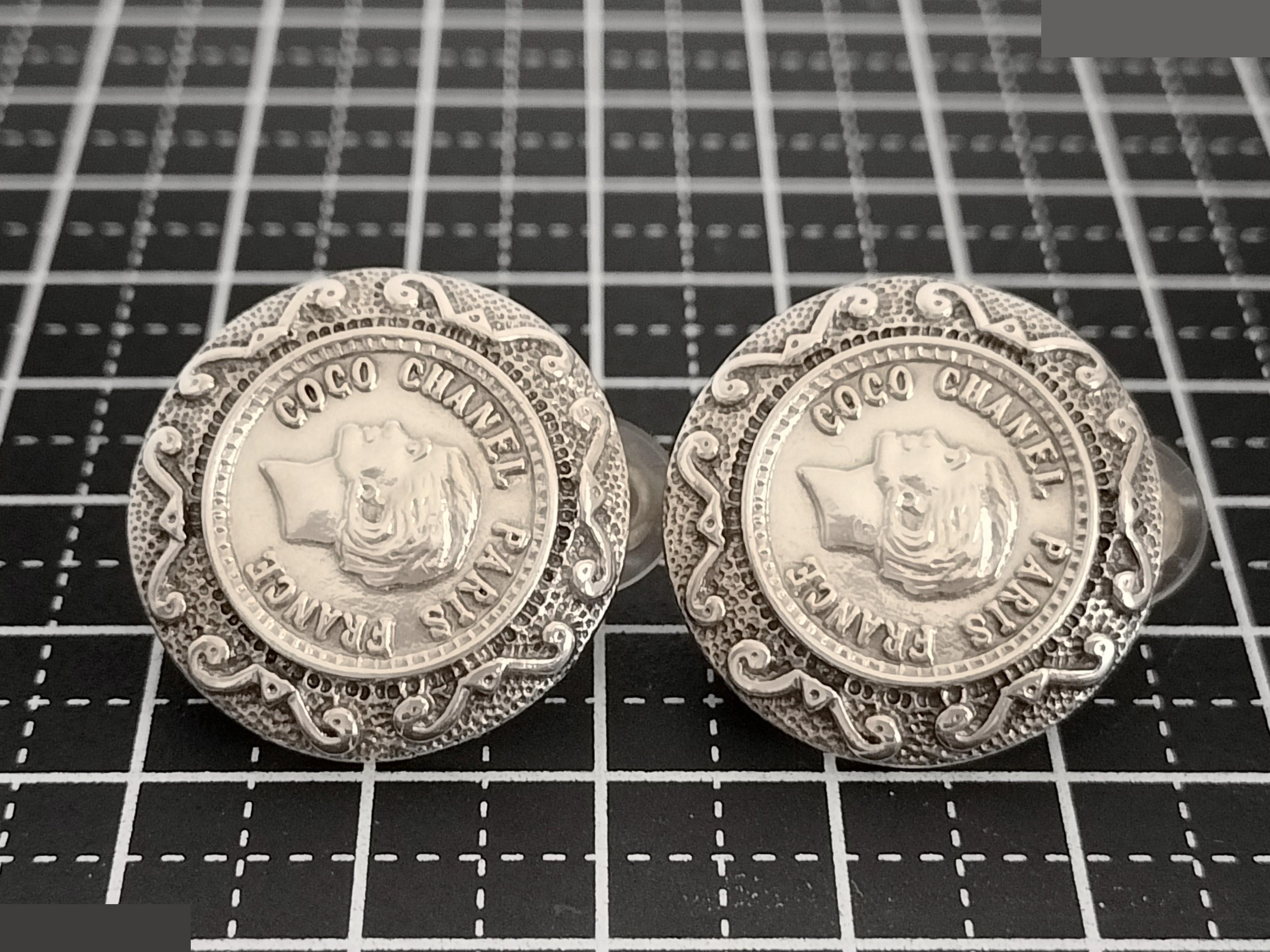 COCO Coin Silver Earrings — view 6