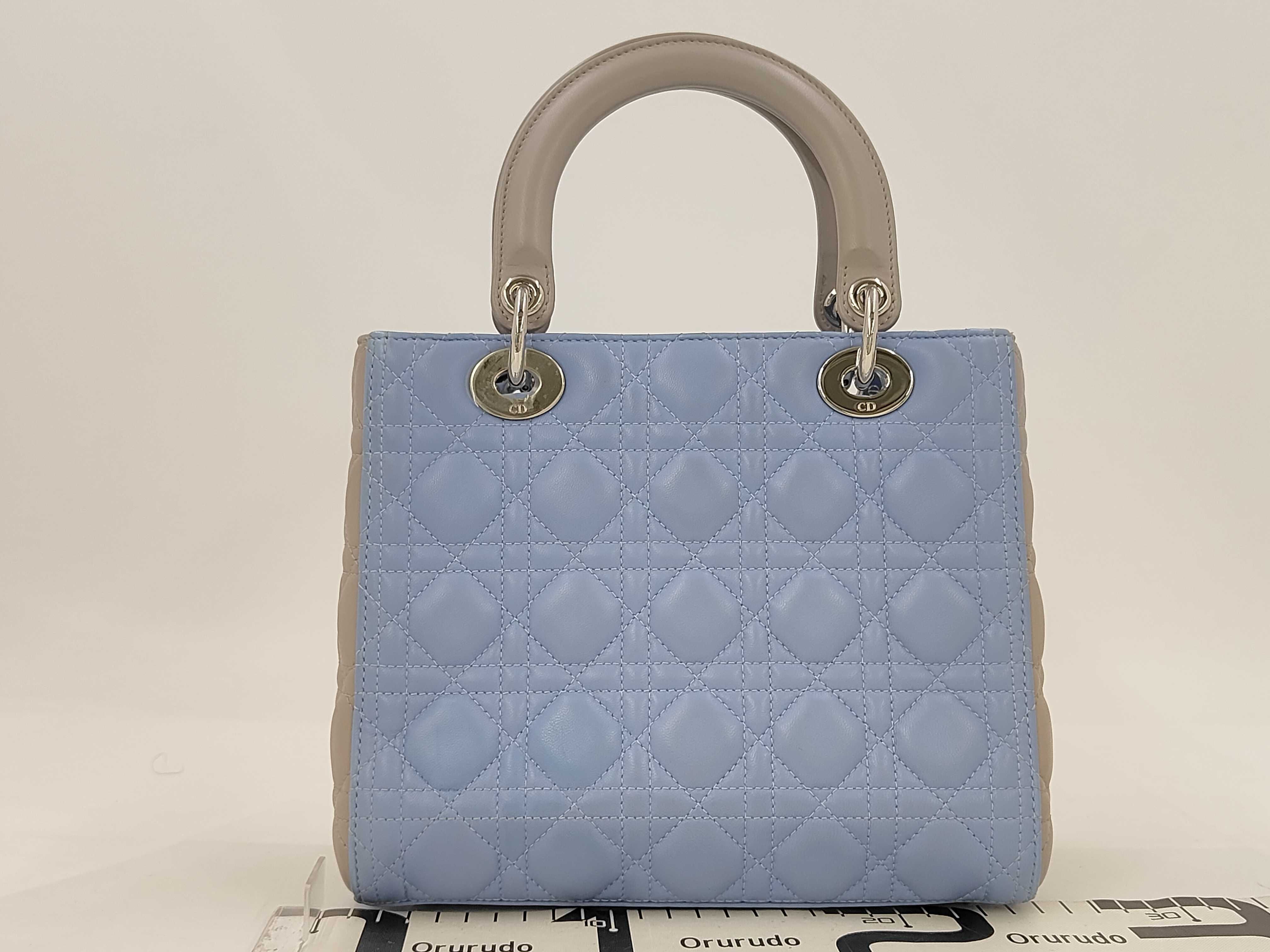 Lady Dior Cannage Lamb Shoulder Handbag — view 2