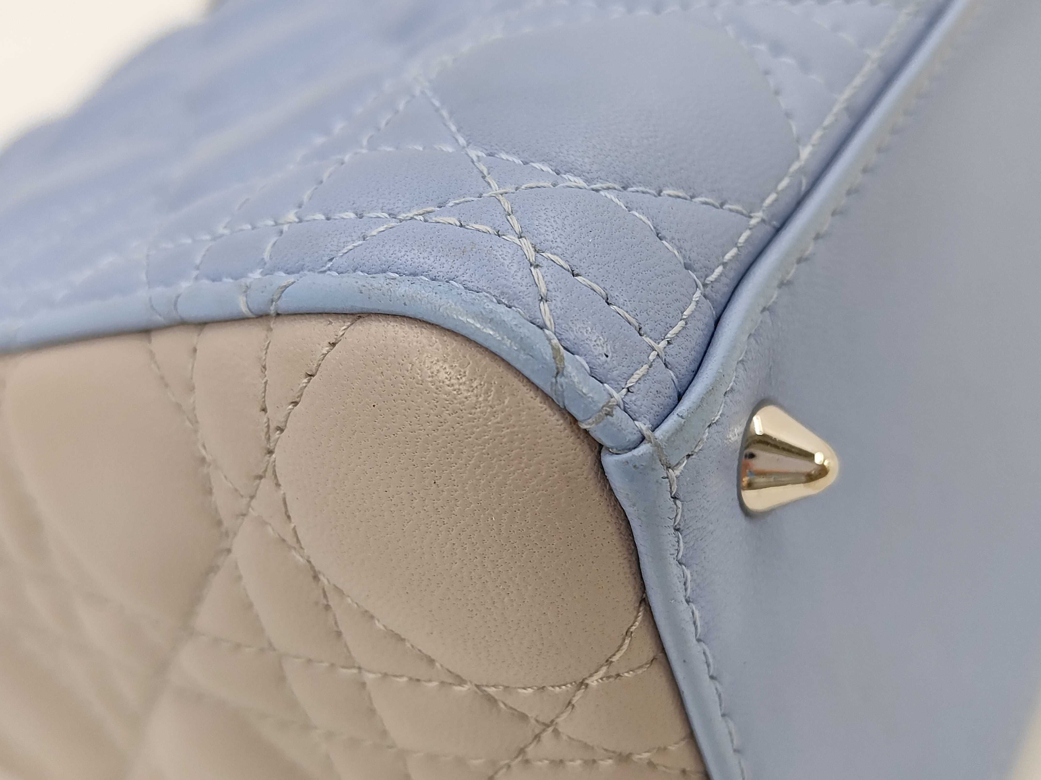 Lady Dior Cannage Lamb Shoulder Handbag — view 3