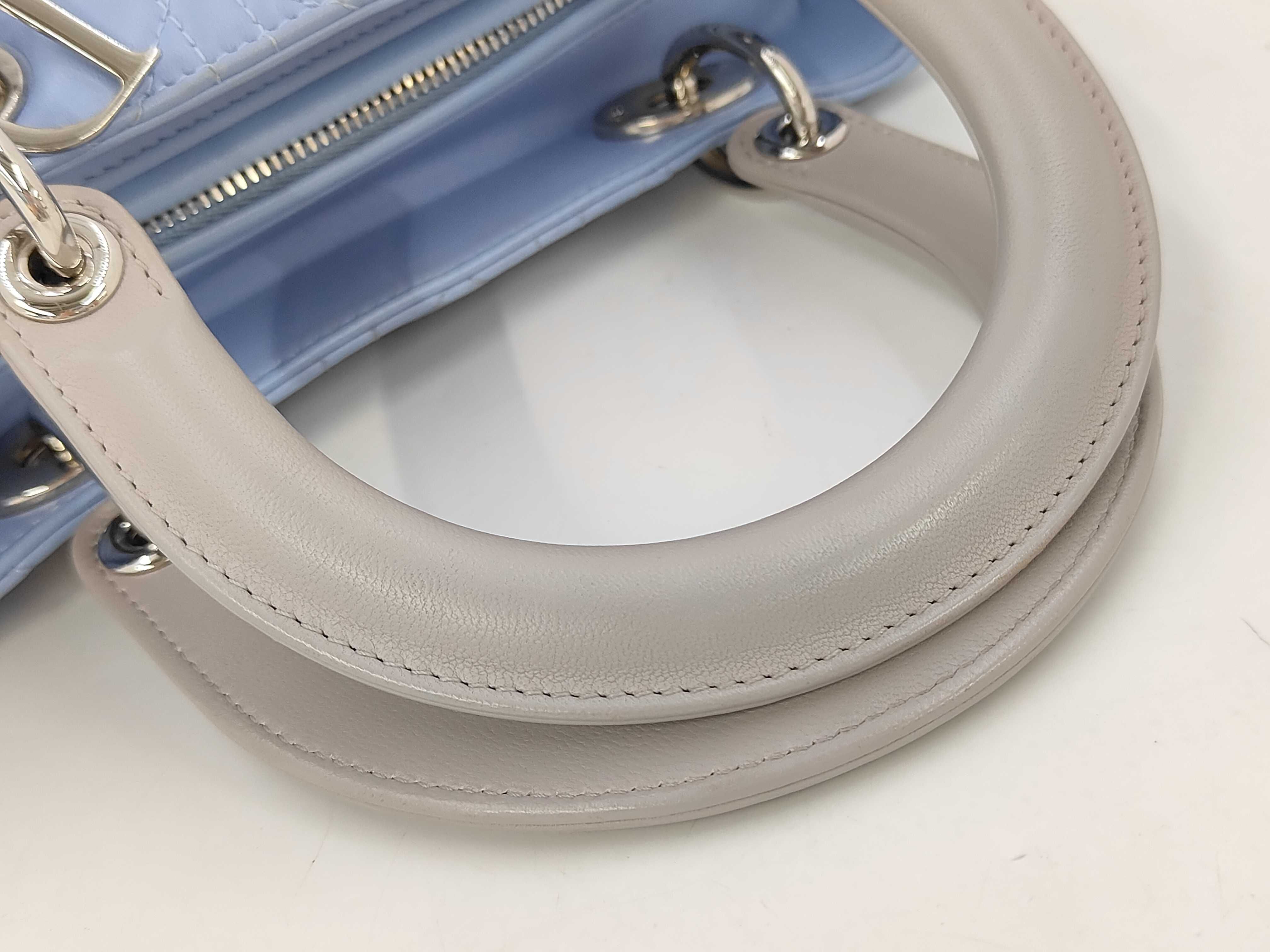 Lady Dior Cannage Lamb Shoulder Handbag — view 5
