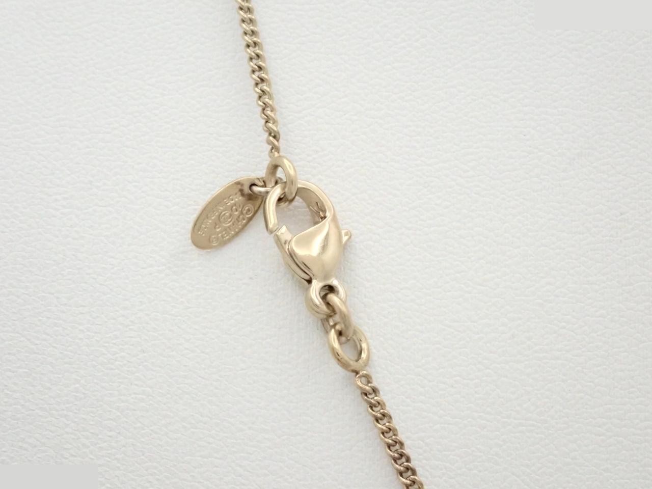 necklace, 10 pieces, Coco Mark, gold, rhinestones, 3cm width — view 2