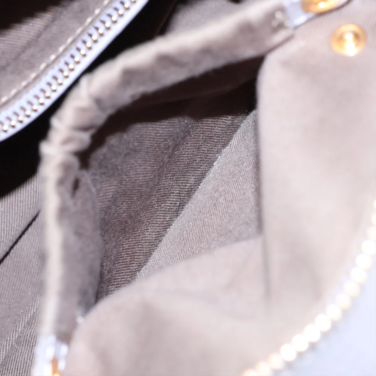 Marcie Leather 2-Way Handbag, Gray — view 10