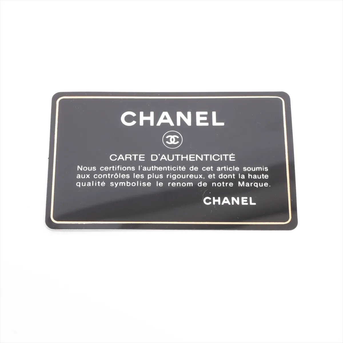 Matelasse caviar skin compact wallet black gold hardware 25417685 — view 8