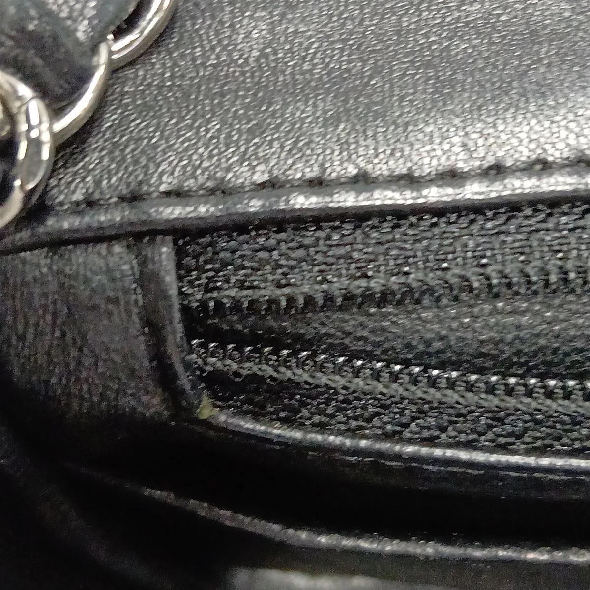 Mini Matelassé 17 Lambskin Single Flap Single Chain Bag, Black with Silver Hardware, 23243691, Serial Number , A35200 — view 11