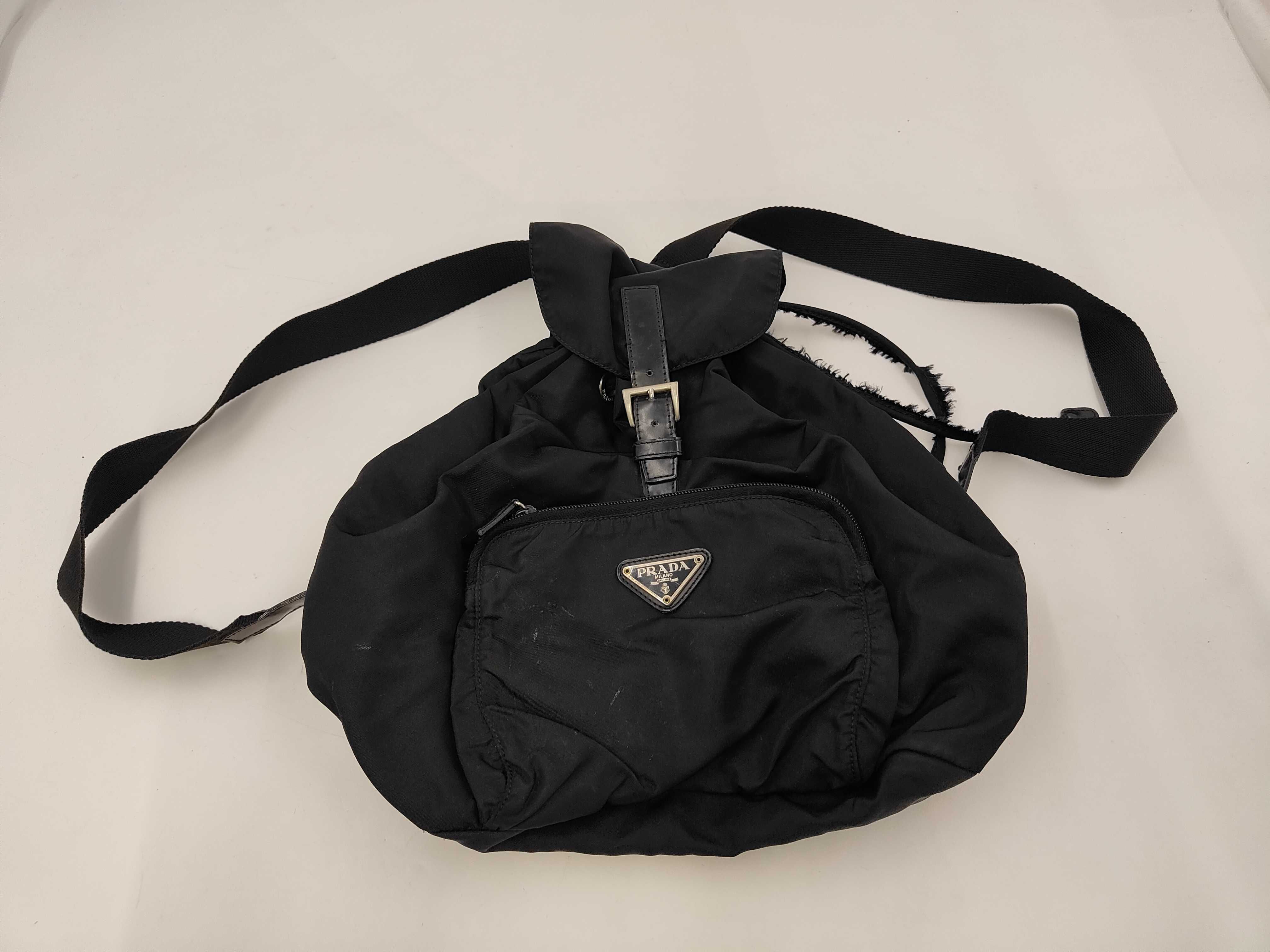Nylon Triangle Logo Backpack