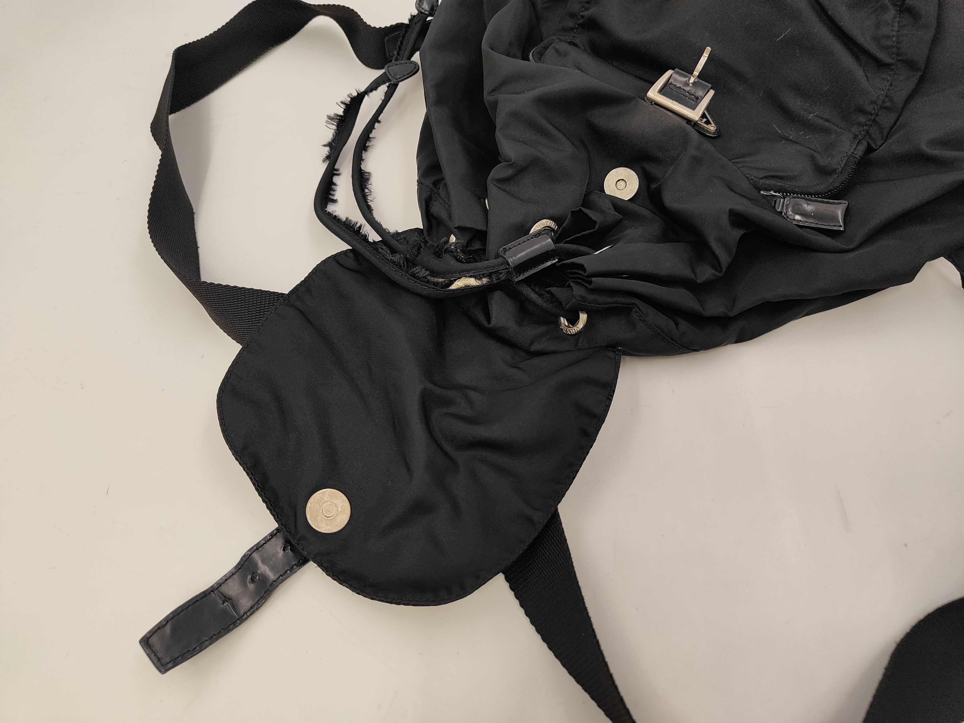 Nylon Triangle Logo Backpack — view 7