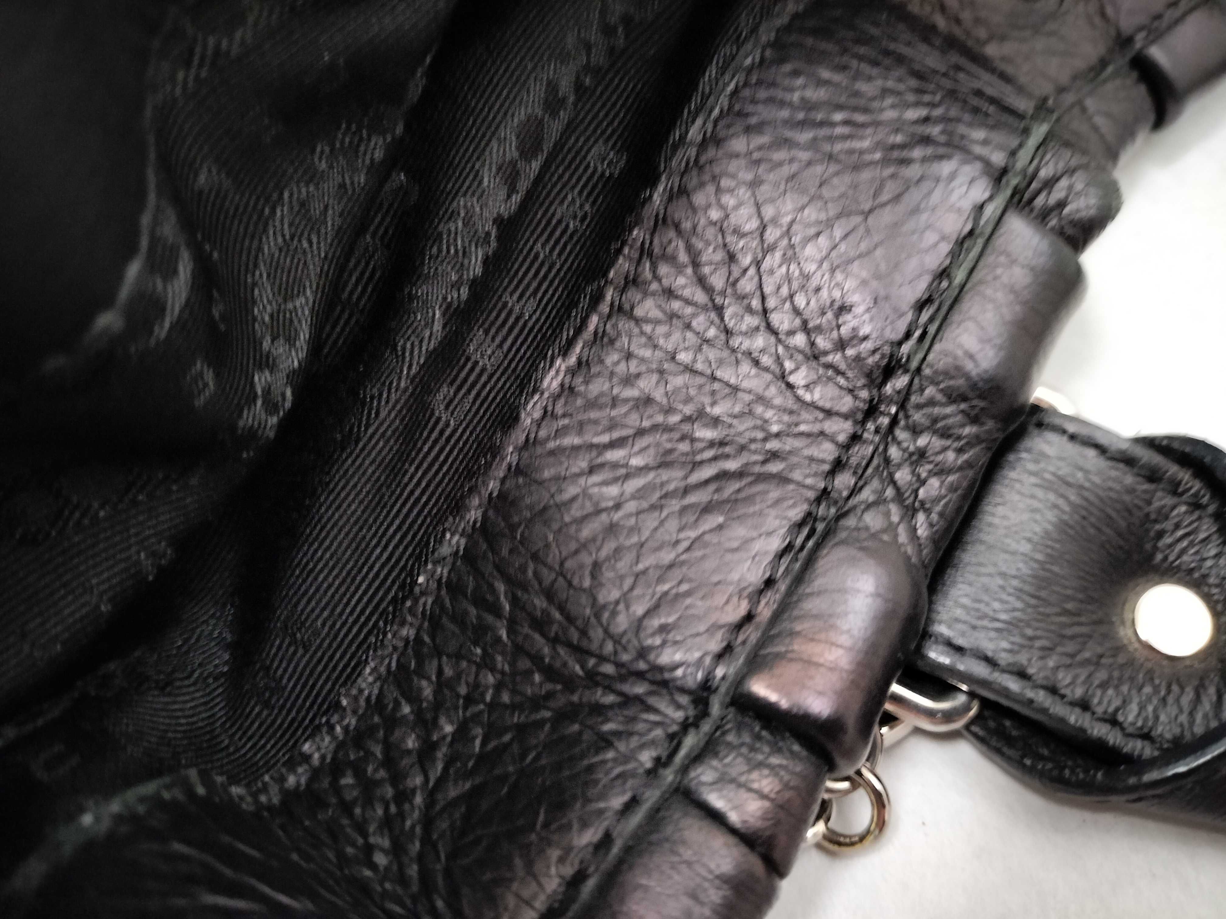Pillow Small Brown Leather 2-Way Shoulder Bag/Handbag with Silver Hardware — view 14