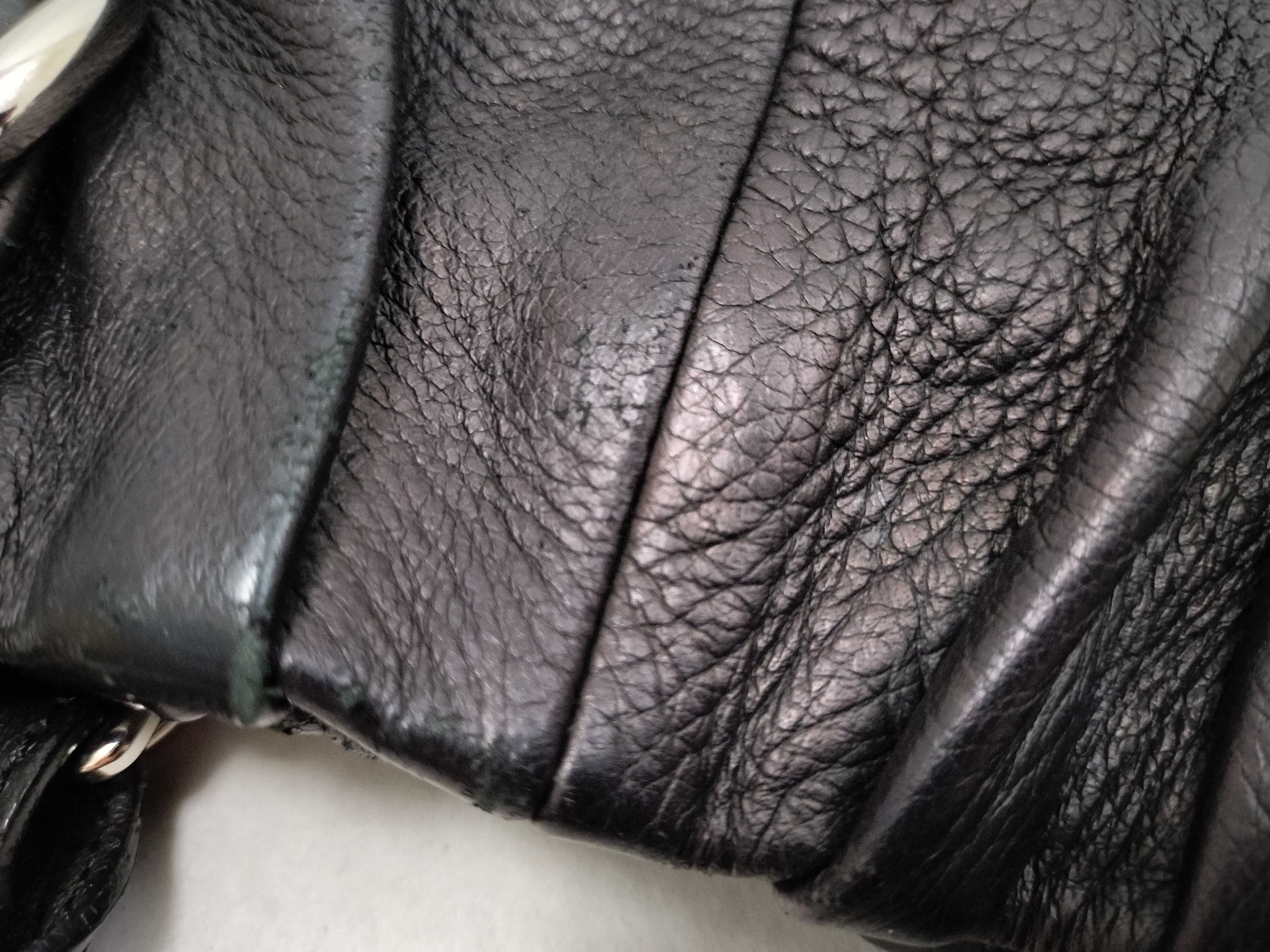 Pillow Small Brown Leather 2-Way Shoulder Bag/Handbag with Silver Hardware — view 15
