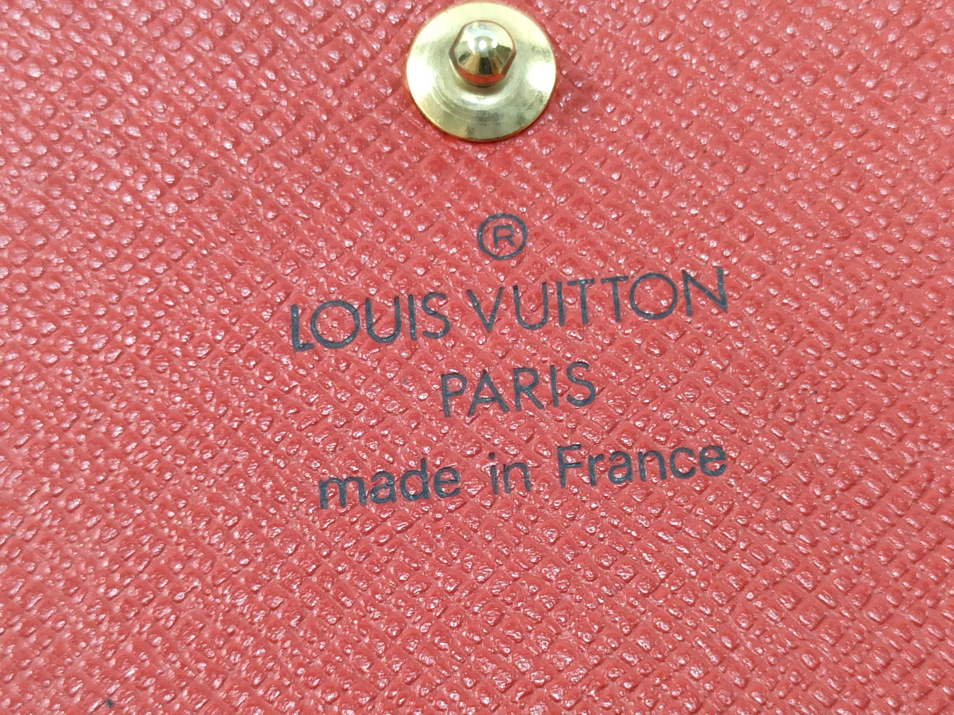 Epi LV Epi Portemonnaie Billet Carte Credit M63487 Red Wallet — view 12