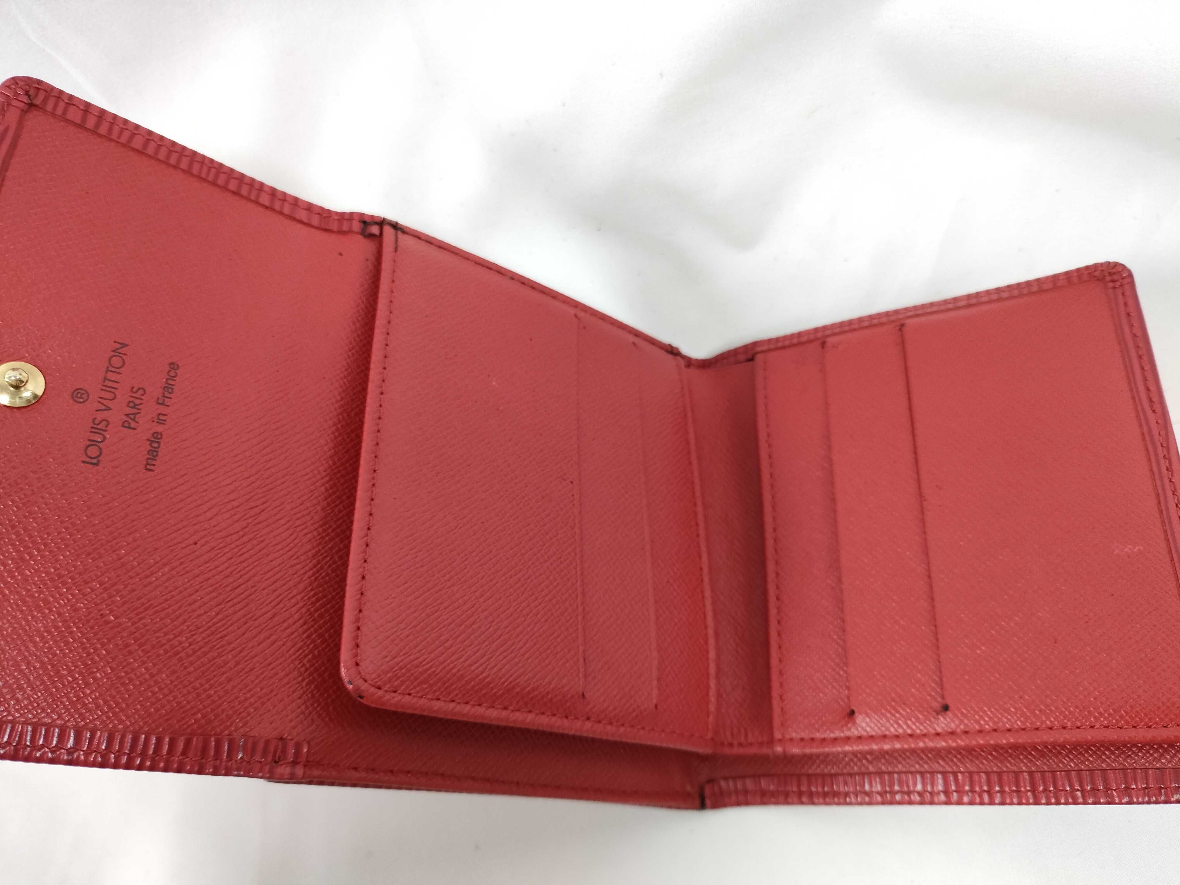 Epi LV Epi Portemonnaie Billet Carte Credit M63487 Red Wallet — view 14